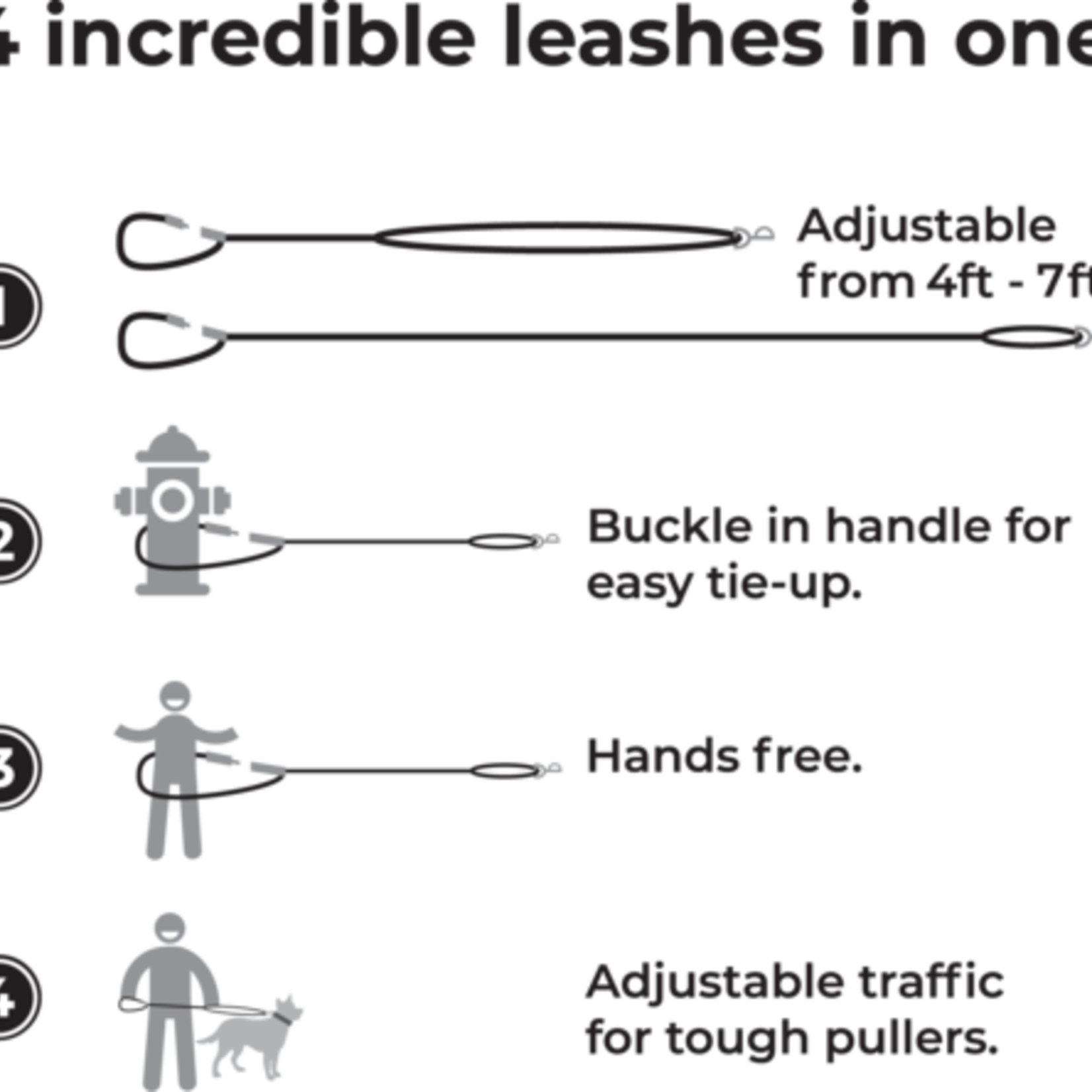 Knick Knack Paddywhack Knick Knack Paddywhack - Hands Free & Adjustable Leash - Navy