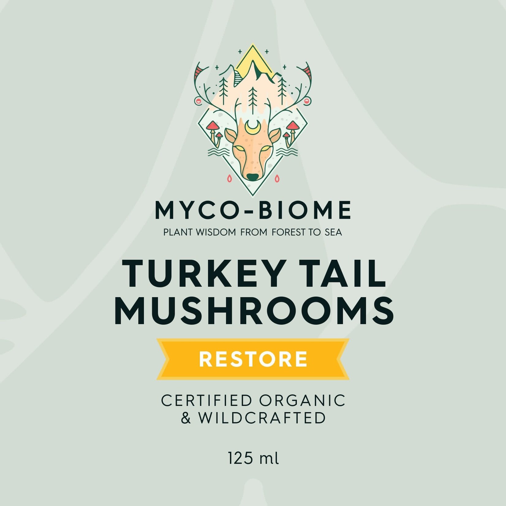 Adored Beast Apothecary Myco-Biome - Turkey Tail Mushrooms | Liquid Triple Extract - 125ml