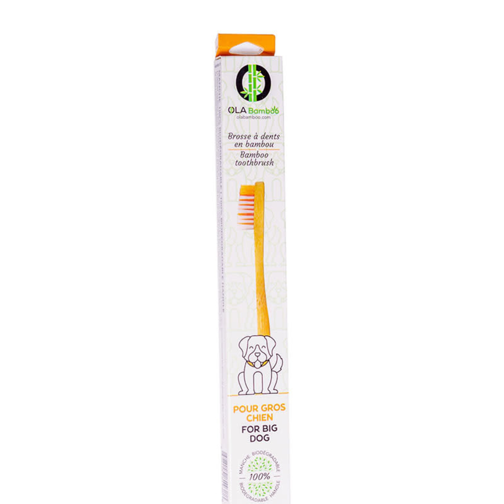 OLA Bamboo - Brosse à dents pour animaux