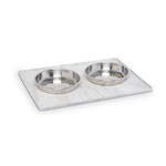 Messy Mutts - Silicone Mat with Raised Edge - Marble