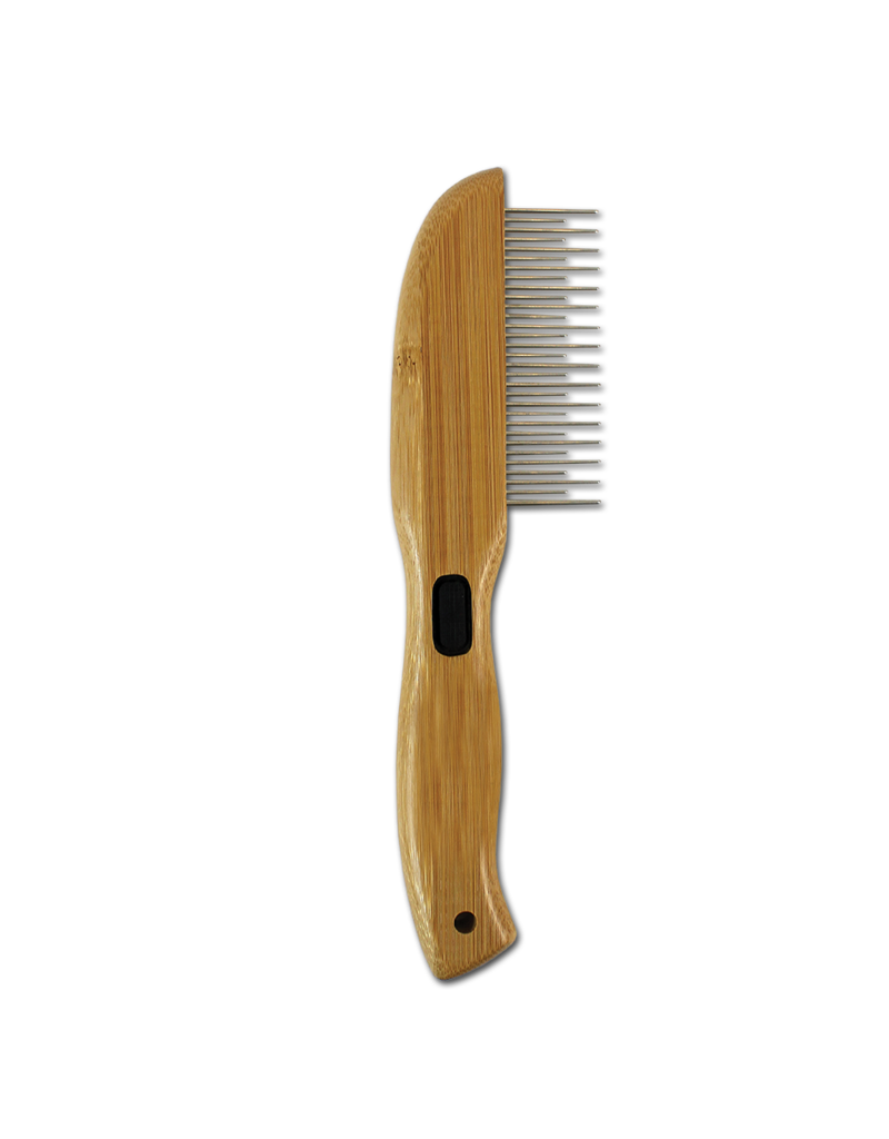 Bamboo Groom - Course Comb (31 Rotating Pins)