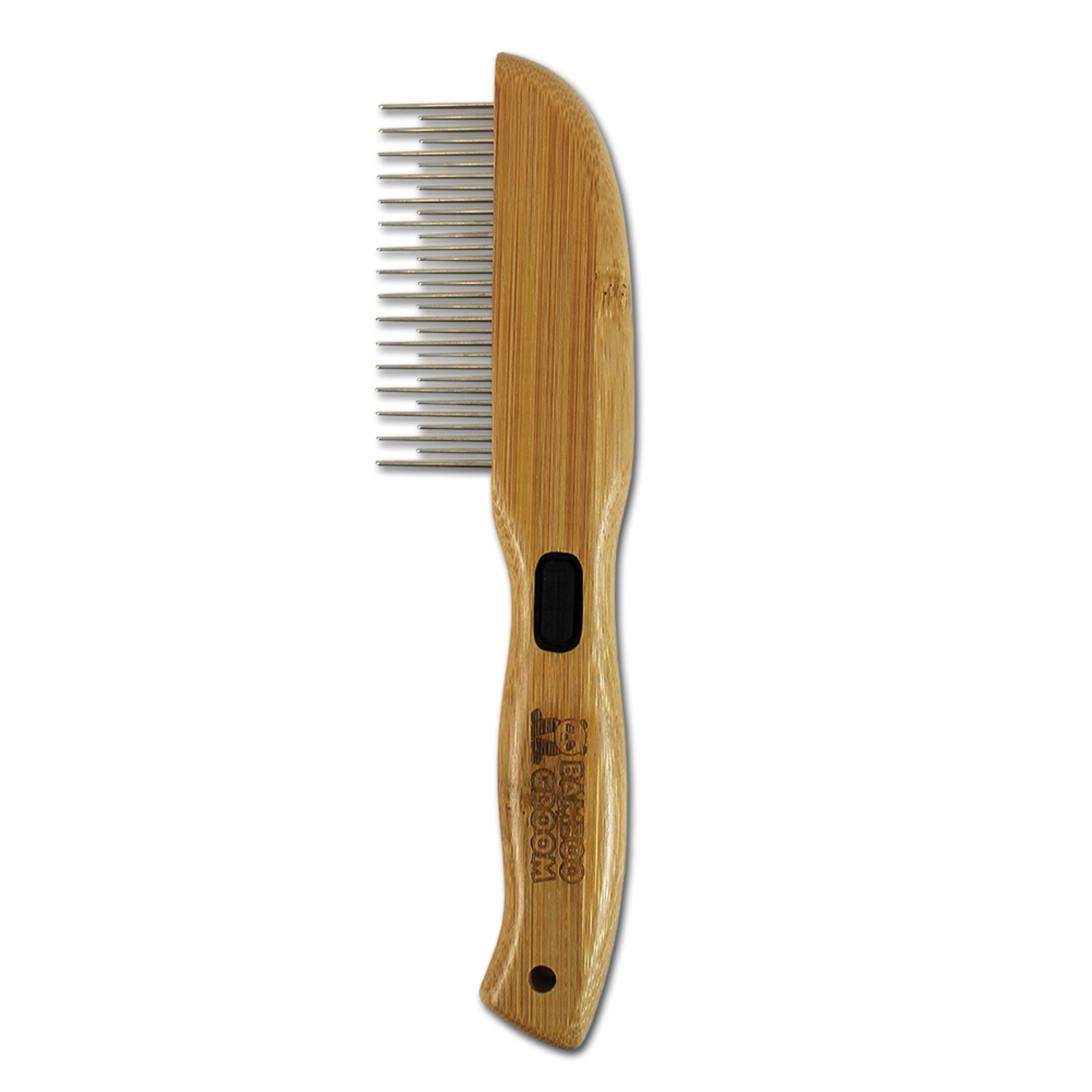 Bamboo Groom - Course Shedding Comb (31 Rotating Pins)