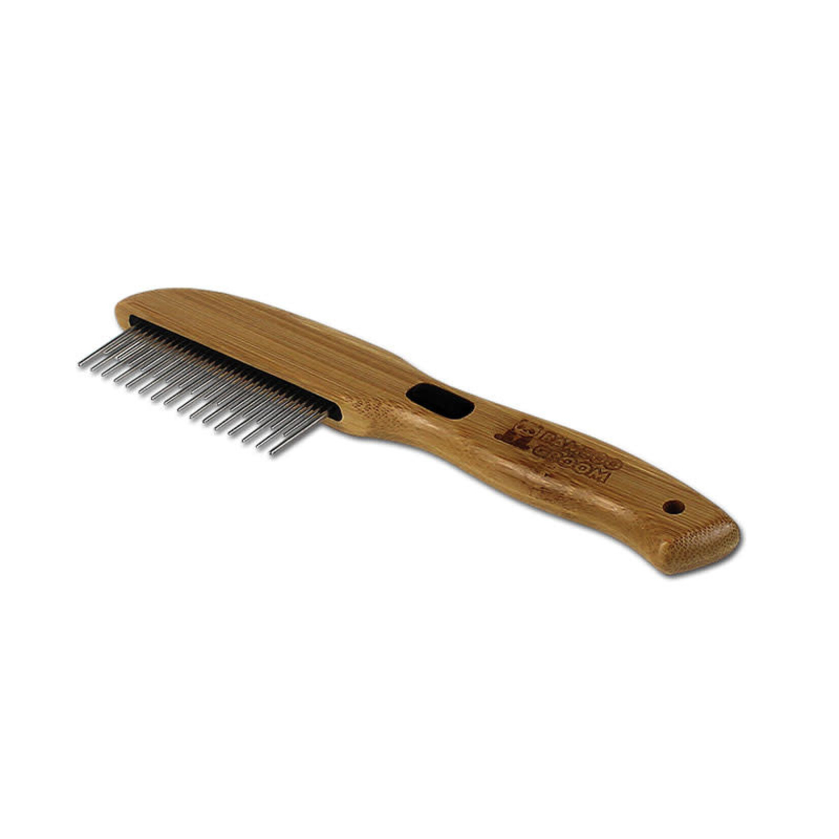 Bamboo Groom - Course Shedding Comb (31 Rotating Pins)