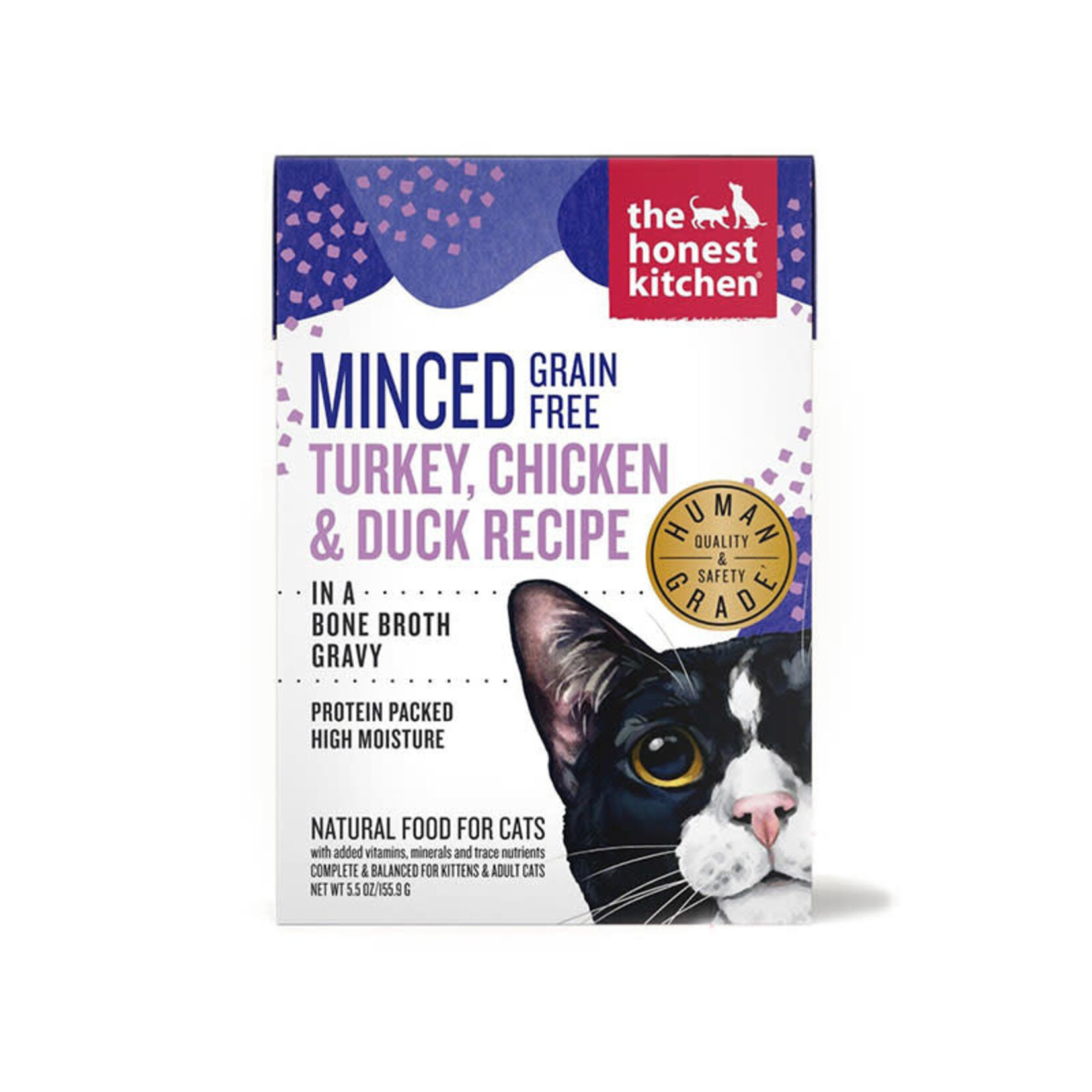 Honest Kitchen Honest Kitchen - Cat - Minced - Turkey, Chicken & Duck in Bone Broth