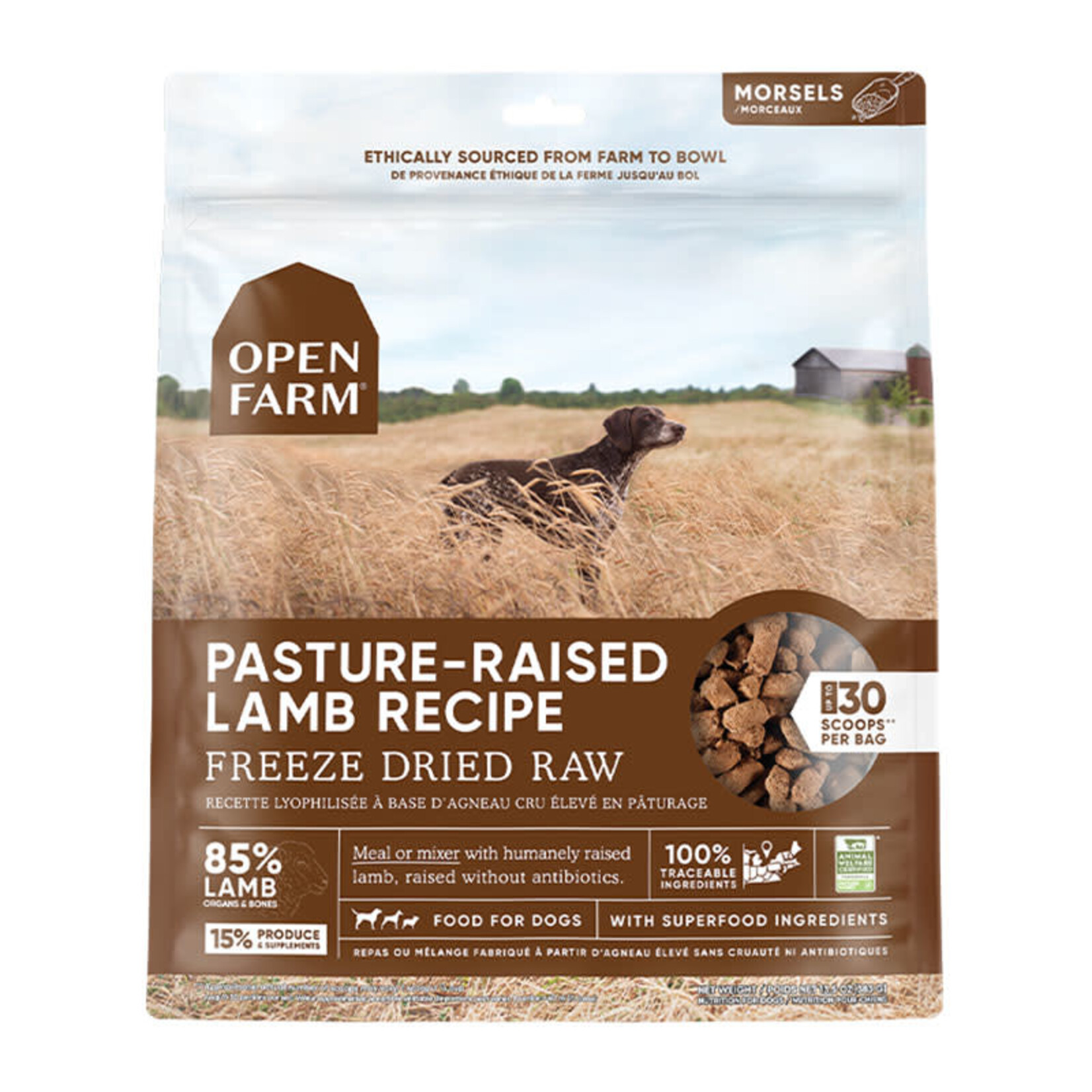 Open Farm Open Farm - Lyophilisé - Morceaux d'agneau élevés au pâturage
