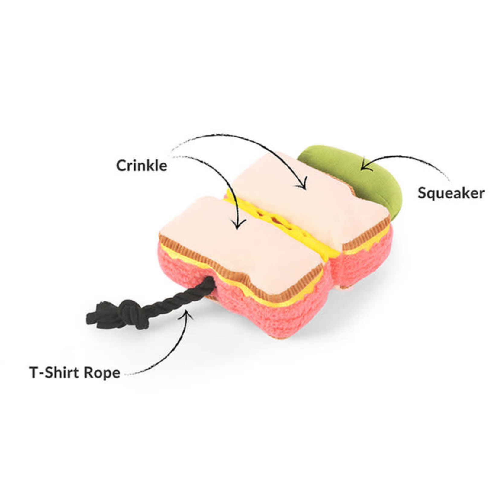 Pet PLAY by Earth Rated - Montreal Munchies -  Smoked Meat Sandwich