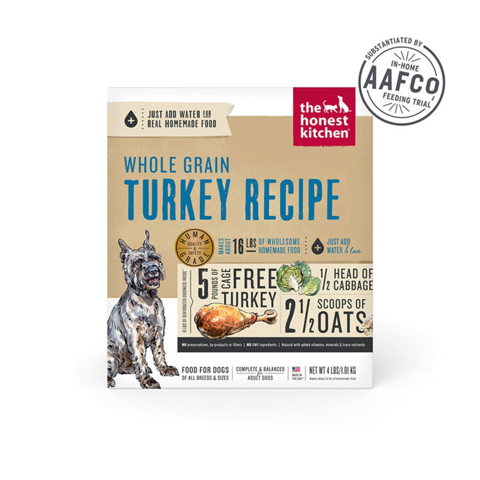 Honest Kitchen Honest Kitchen - Grains entiers - Recette de dinde