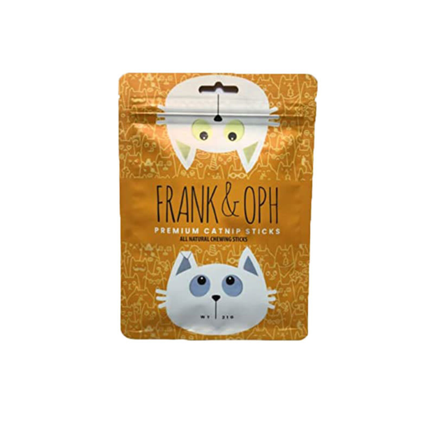 Frank & Oph - Bâtonnets d'herbe à chat bio - 10 bâtonnets