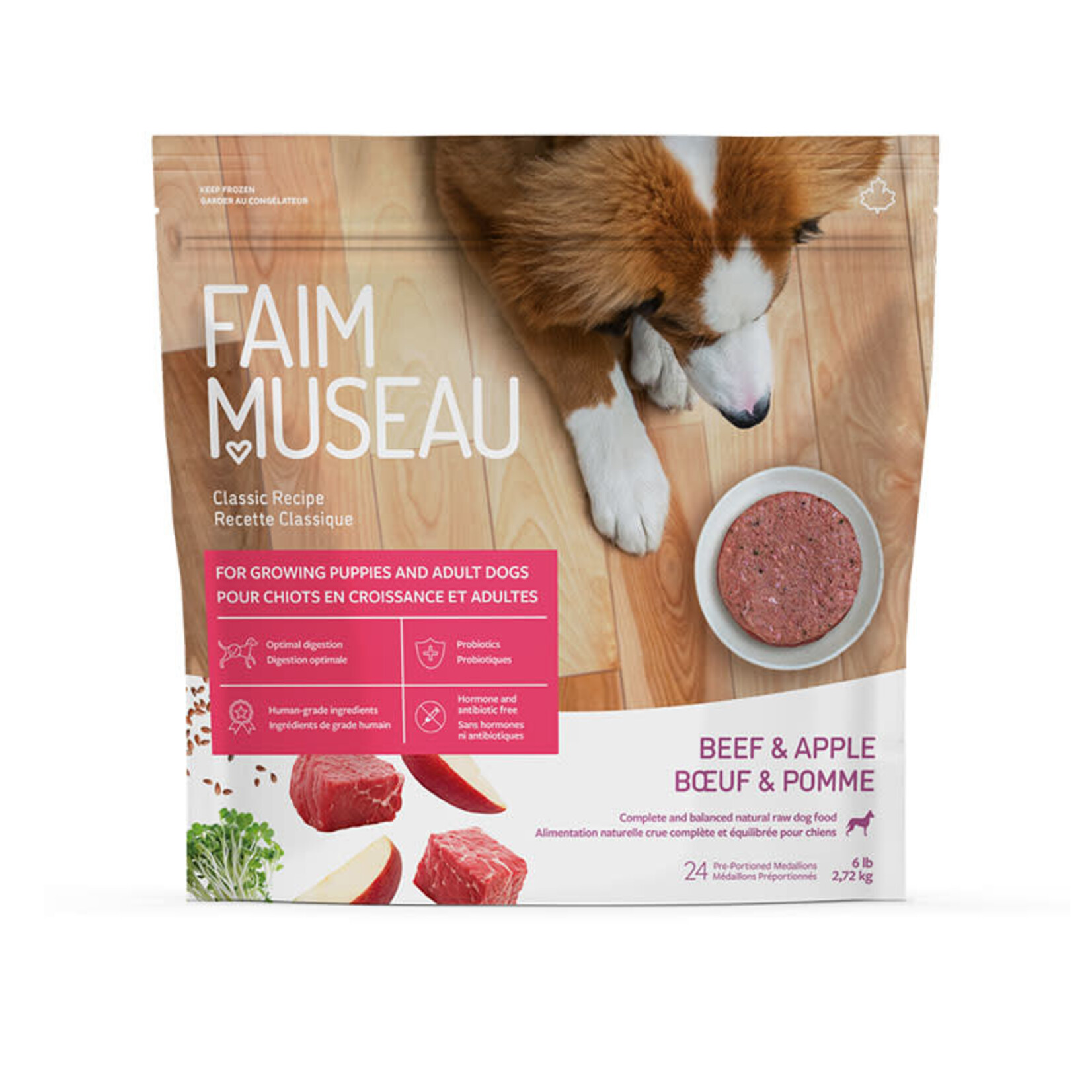 Faim Museau Faim Museau -Beef & Apple for Dogs - 6lb