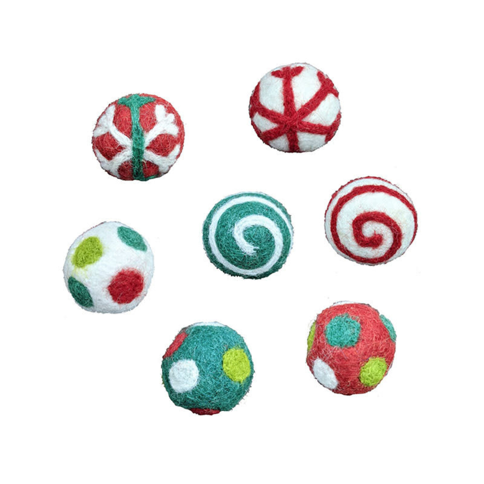 Dharma Dog Karma Cat - Felt Jingle Balls - Assorted