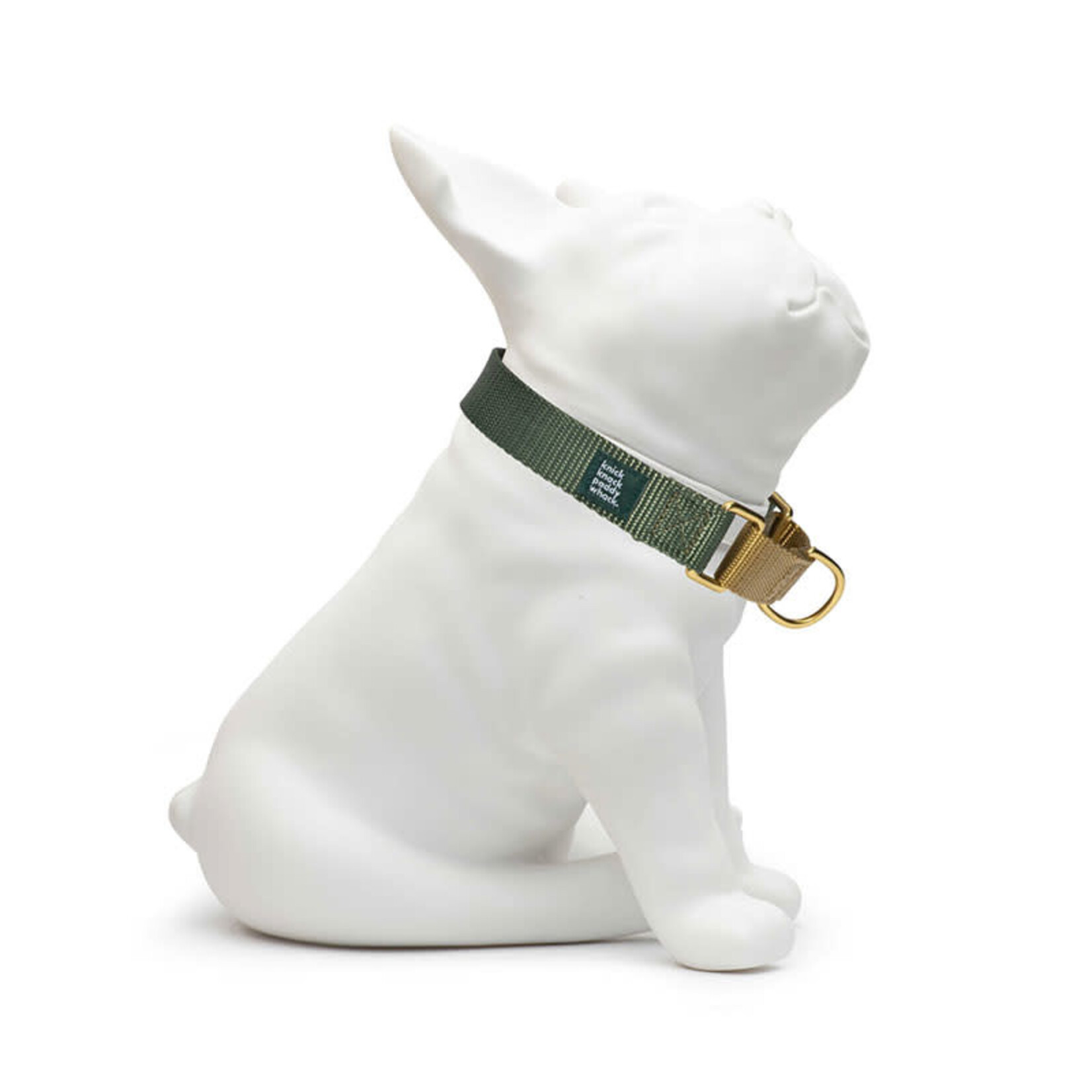 Knick Knack Paddywhack Knick Knack Paddywhack - Martingale Collar - Gold & Olive - Small (11-14")