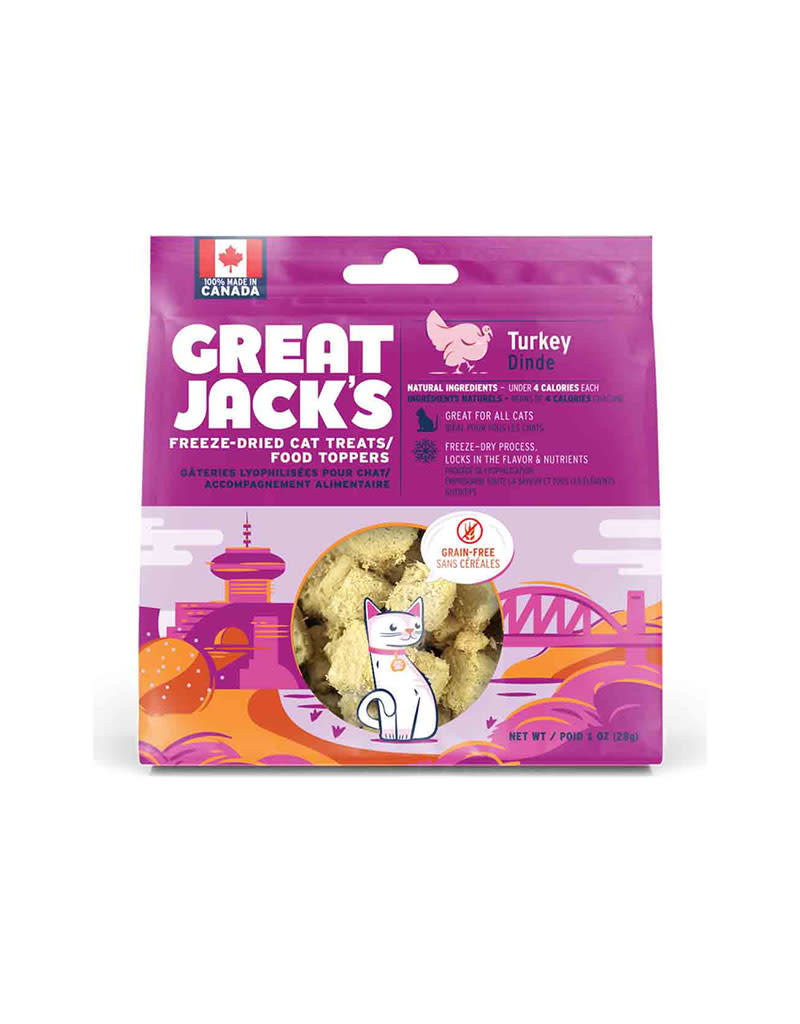Great Jack's - Cat - Freeze-Dried Treat & Topper - Turkey