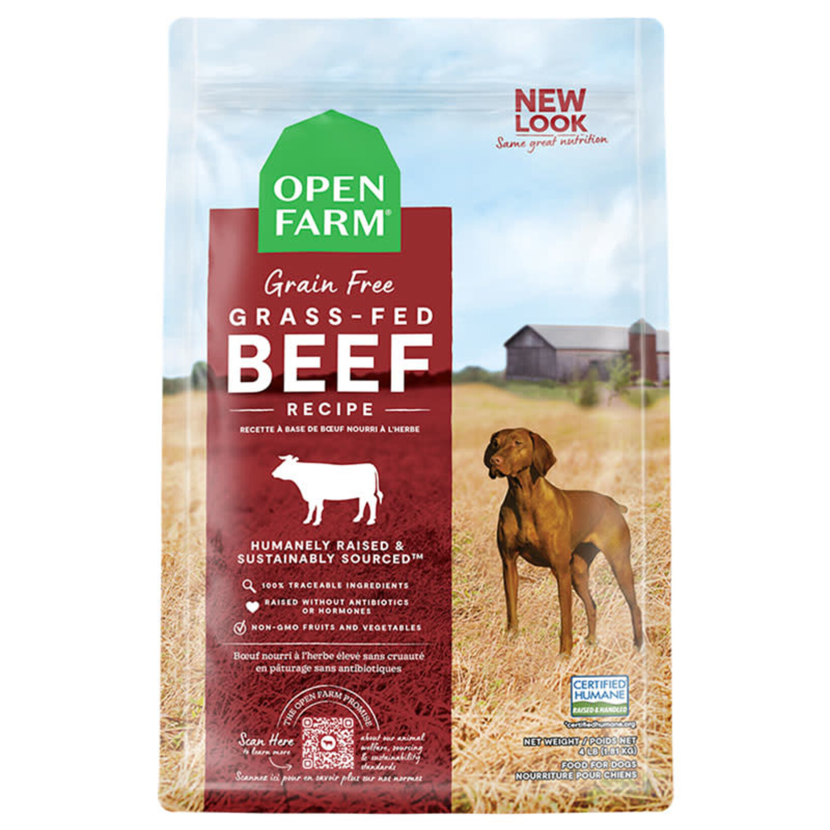 Open Farm Open Farm - Pour chien - Boeuf nourri à l'herbe