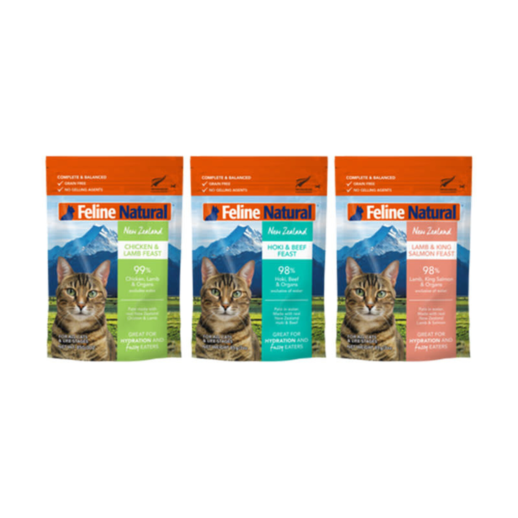 Feline Natural Feline Natural - Boîte Variété - Pochettes - 12x3oz