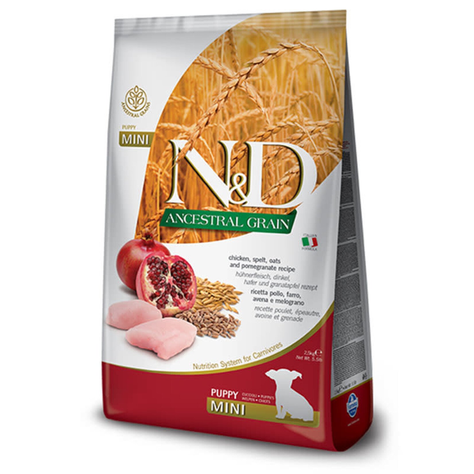 Farmina N&D - PUPPY - MINI - Grain - Chicken & Pomegranate - 5.5lb