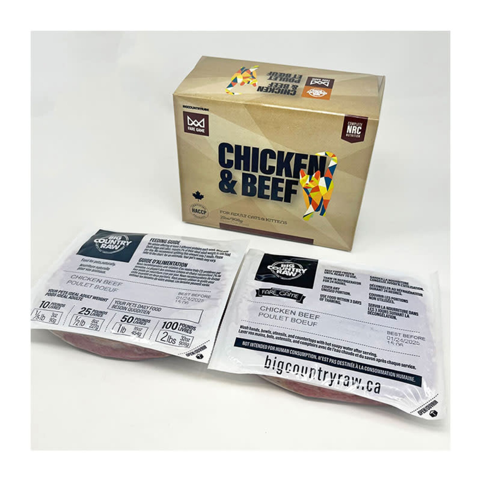 Big Country Raw Big Country Raw - Fare Game - Chicken & Beef - 2lb