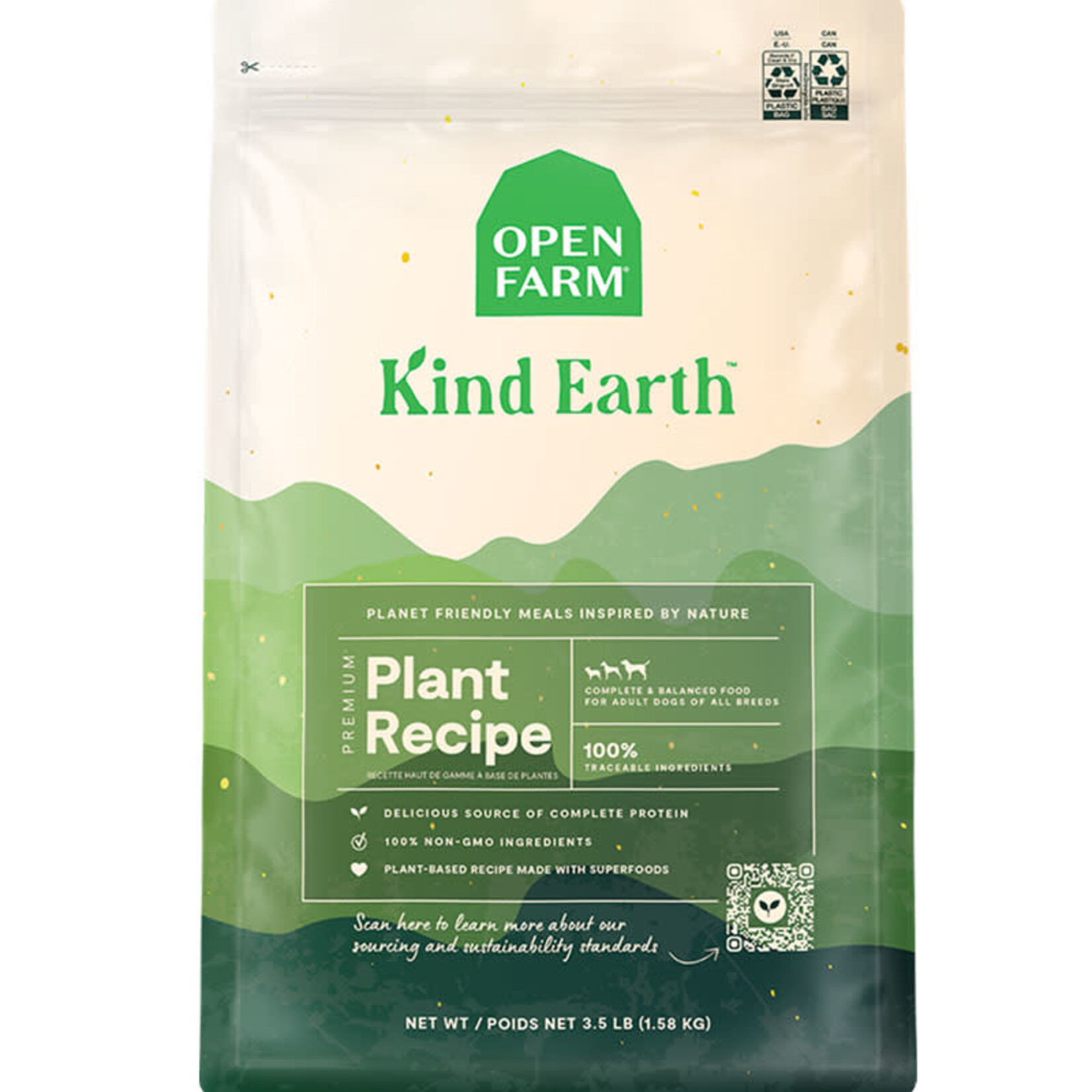 Open Farm Kind Earth - Croquettes à base de plantes