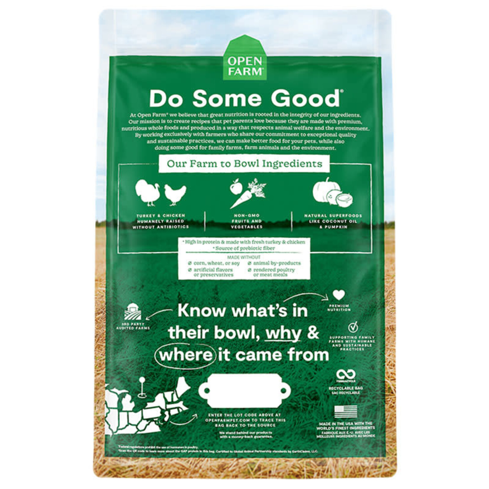 Open Farm Open Farm - Pour chien - Dinde et poulet d'élevage