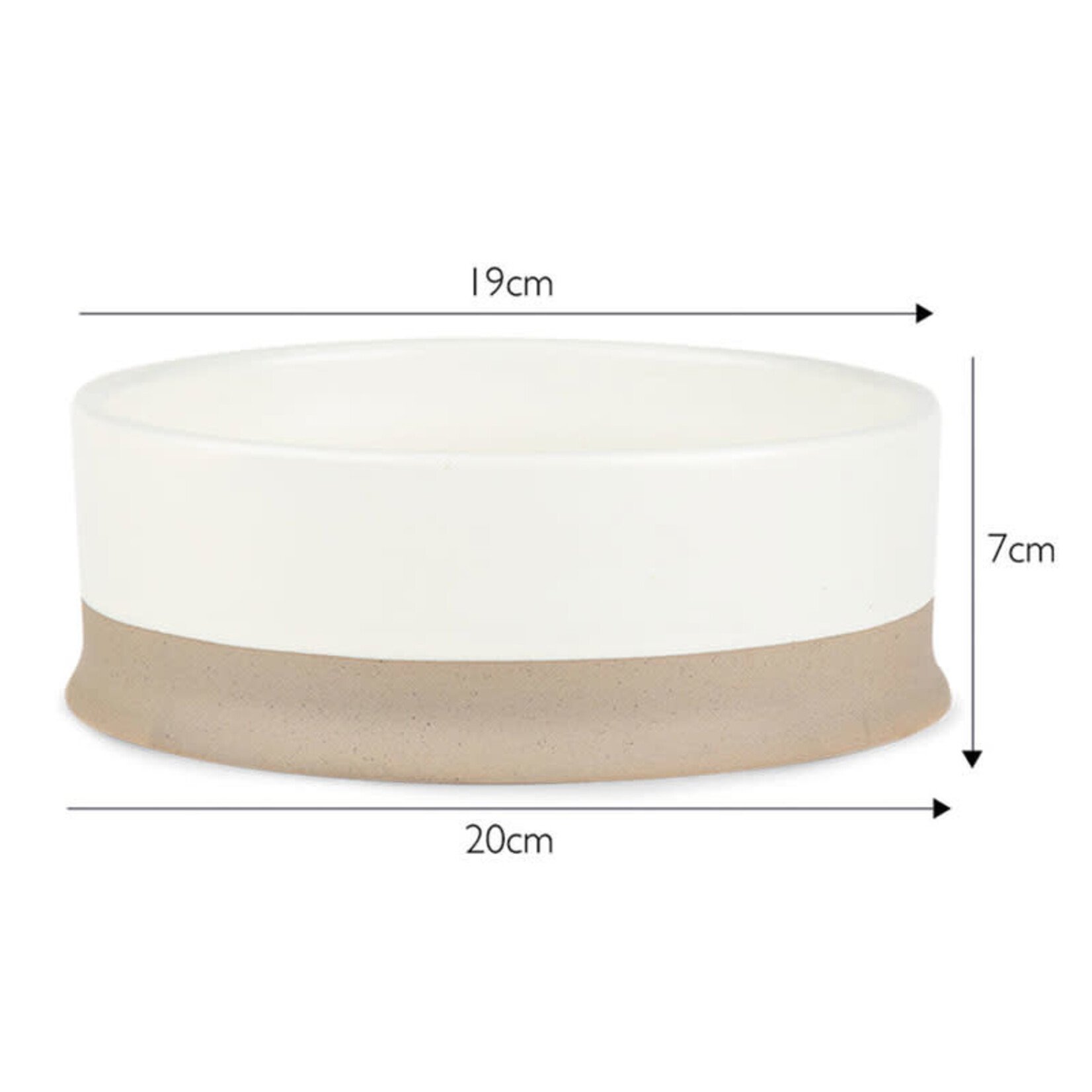 Scruffs - Scandi Non-Tip Pet Bowl - Cream