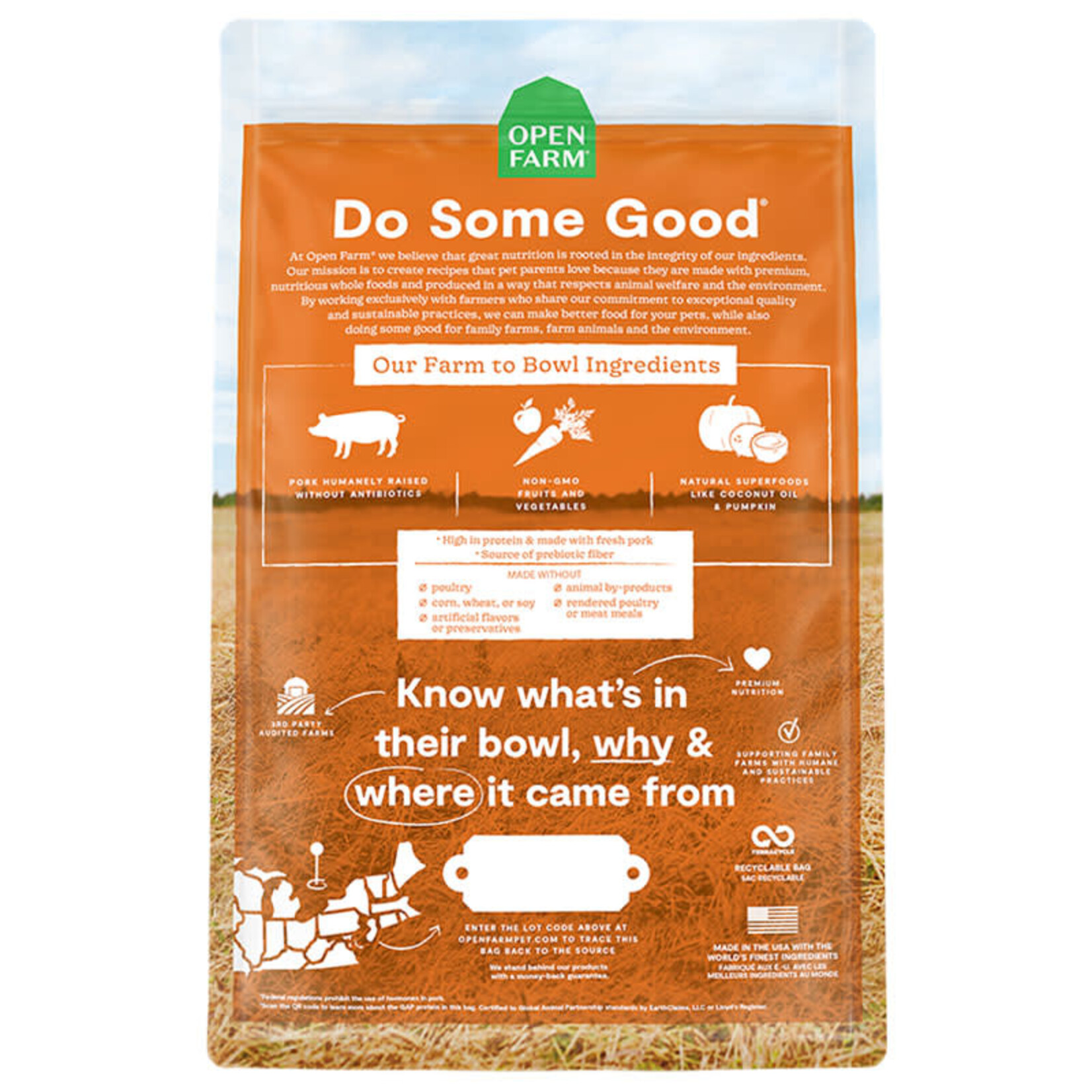 Open Farm Open Farm - Pour chien - Porc paysan