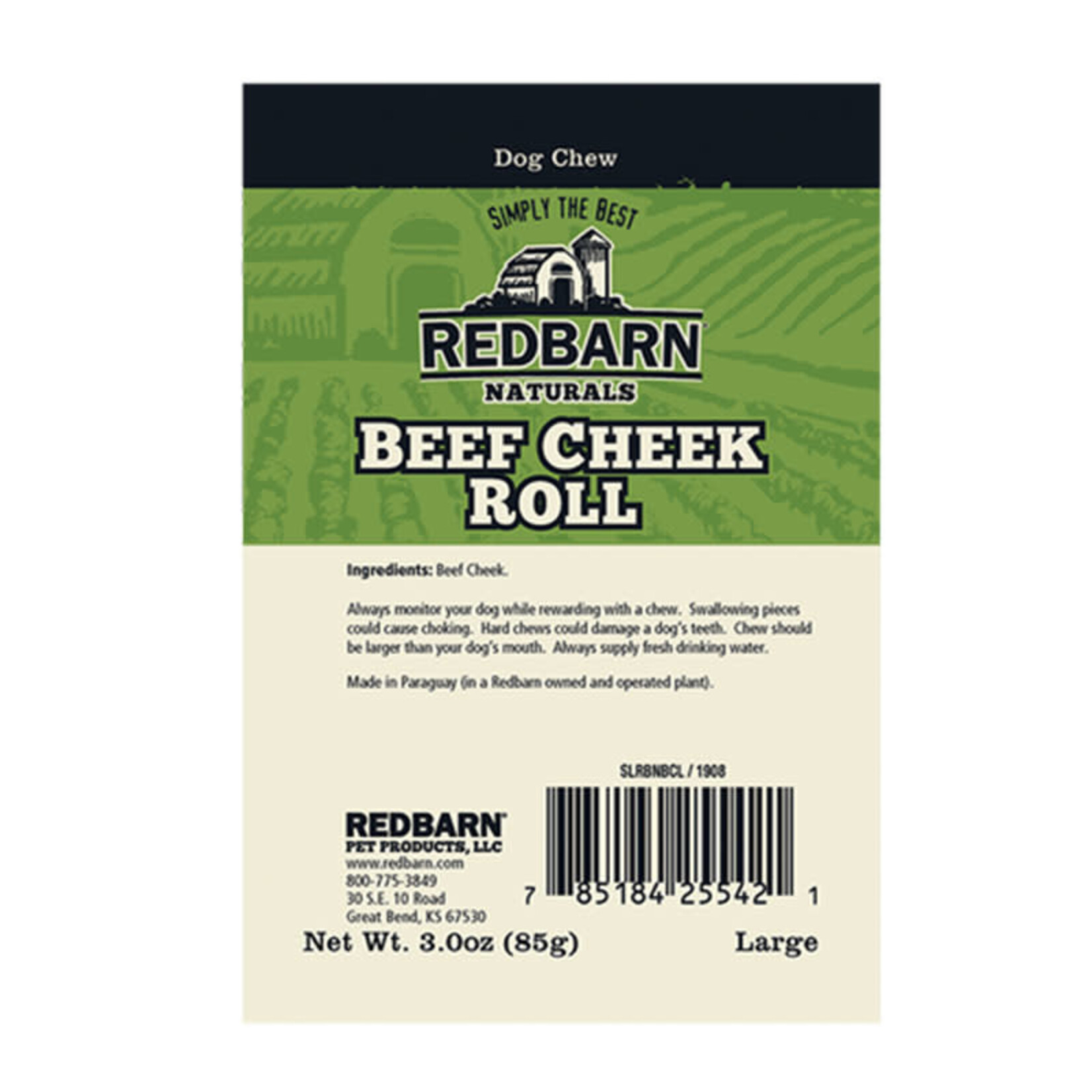 Redbarn - Beef Cheek Roll - Large