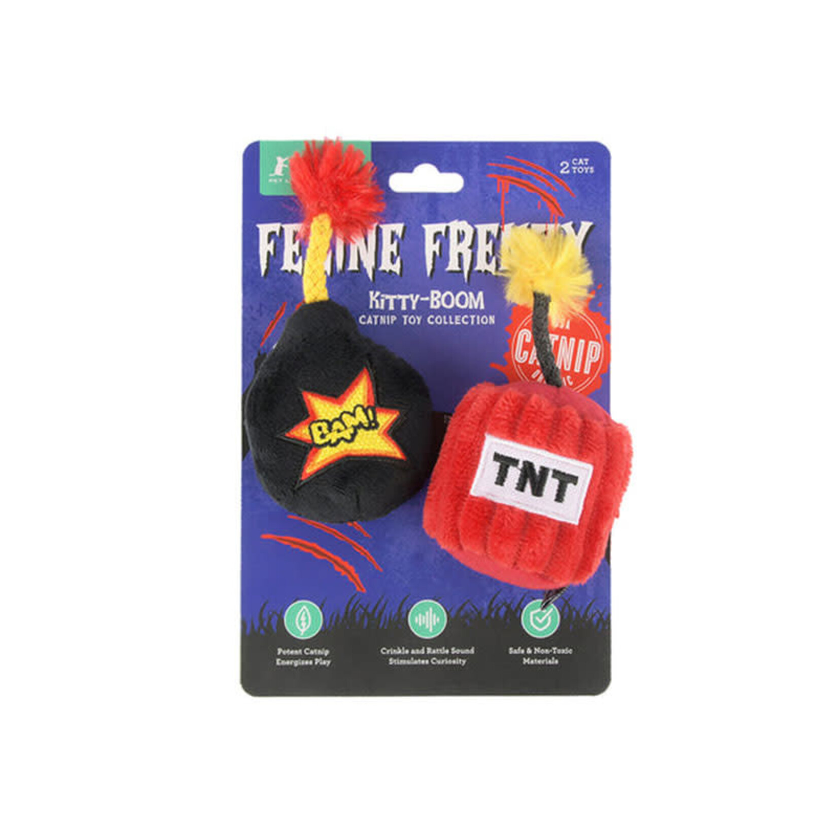 Pet P.L.A.Y - Feline Frenzy Plush Catnip - Halloween Kitty Boom
