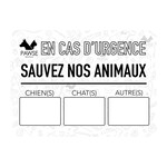 Pawse - Autocollant - Sauvez nos animaux