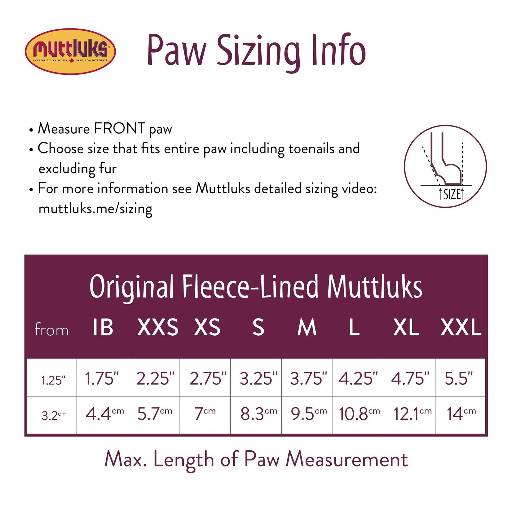 MuttLuks - Bottes pour chiens doublées de polaire (Ensemble de 4)