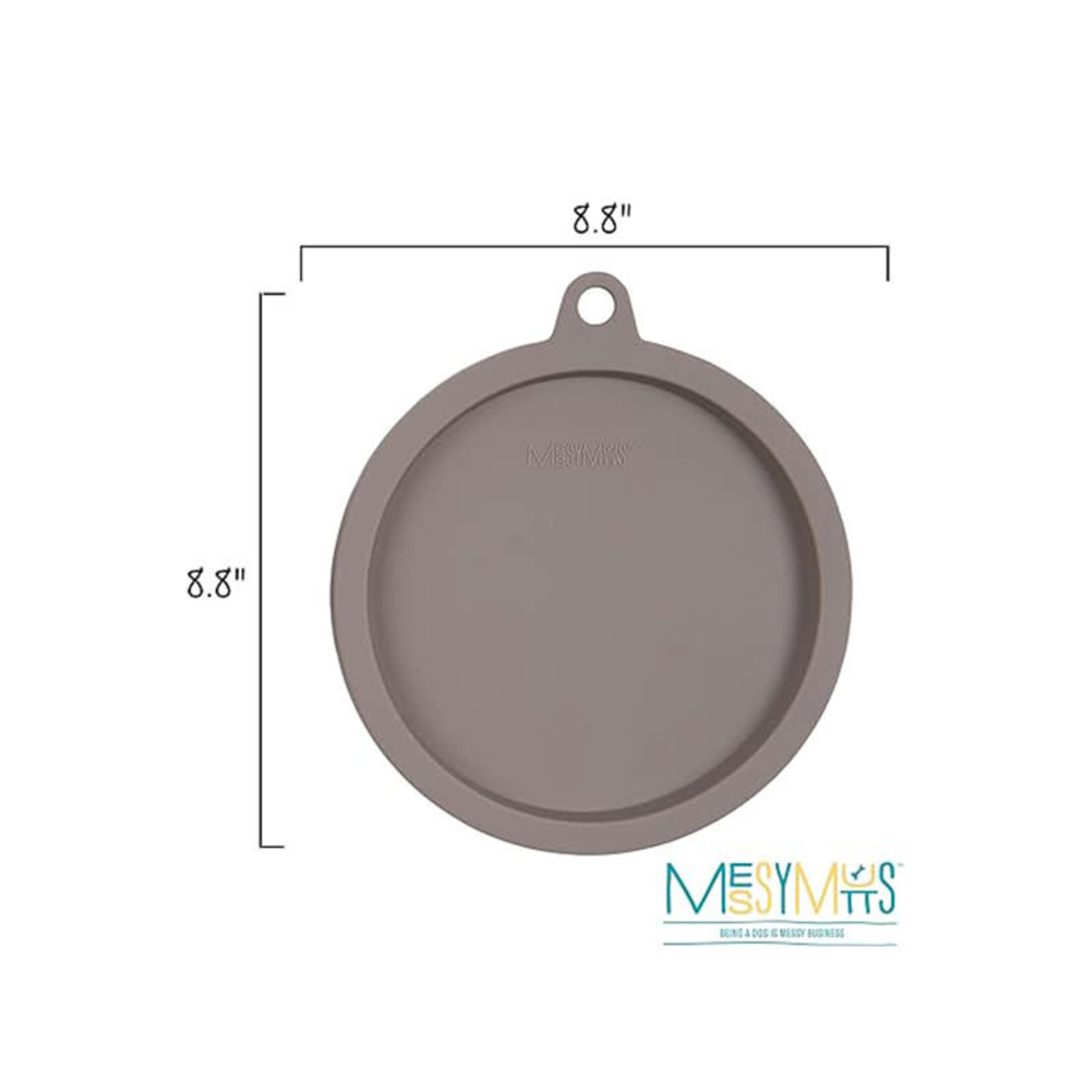 Messy Mutts - Couvercle en Silicone - Gris - XL