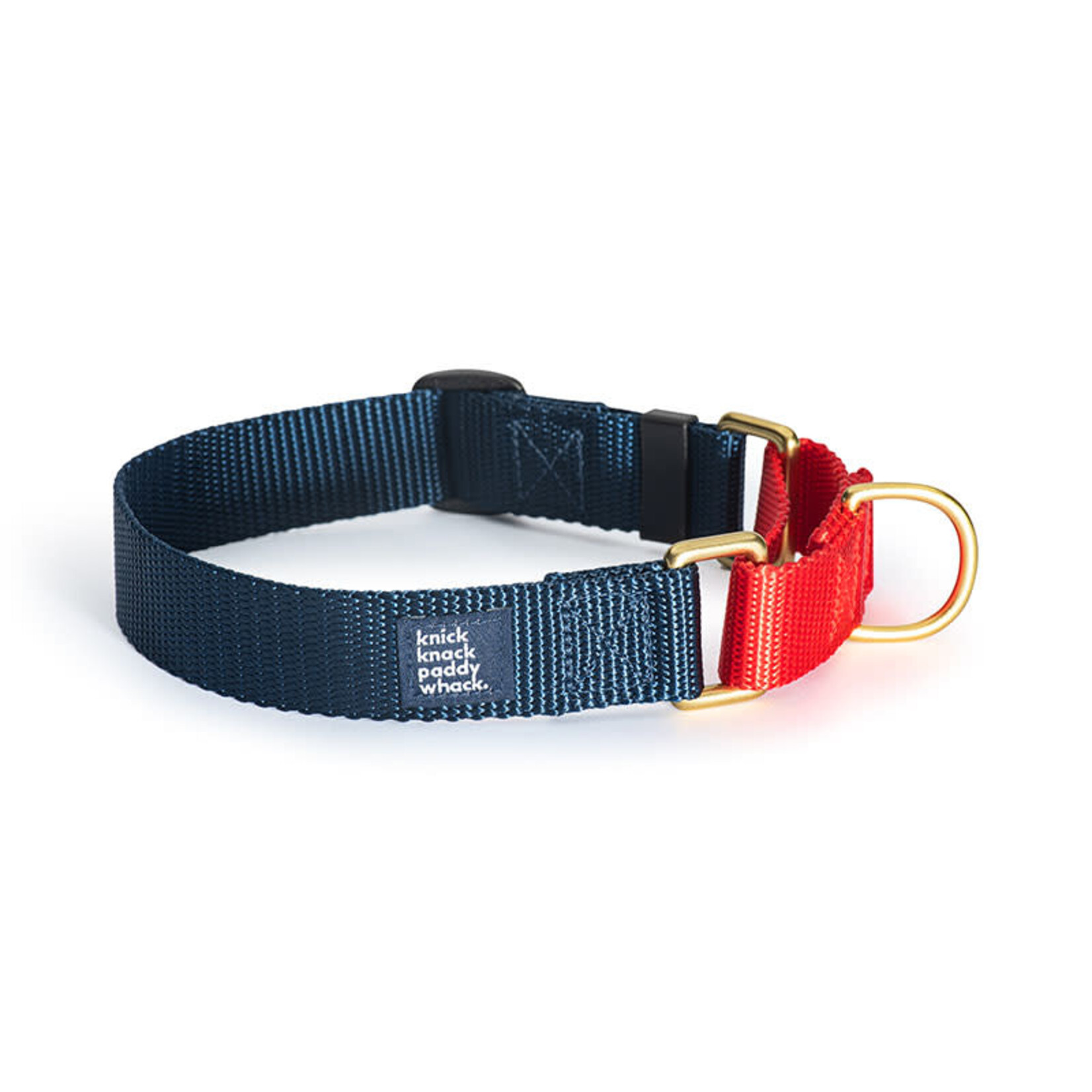 Knick Knack Paddywhack Knick Knack Paddywhack - Collier martingale - Bleu Marine & rouge