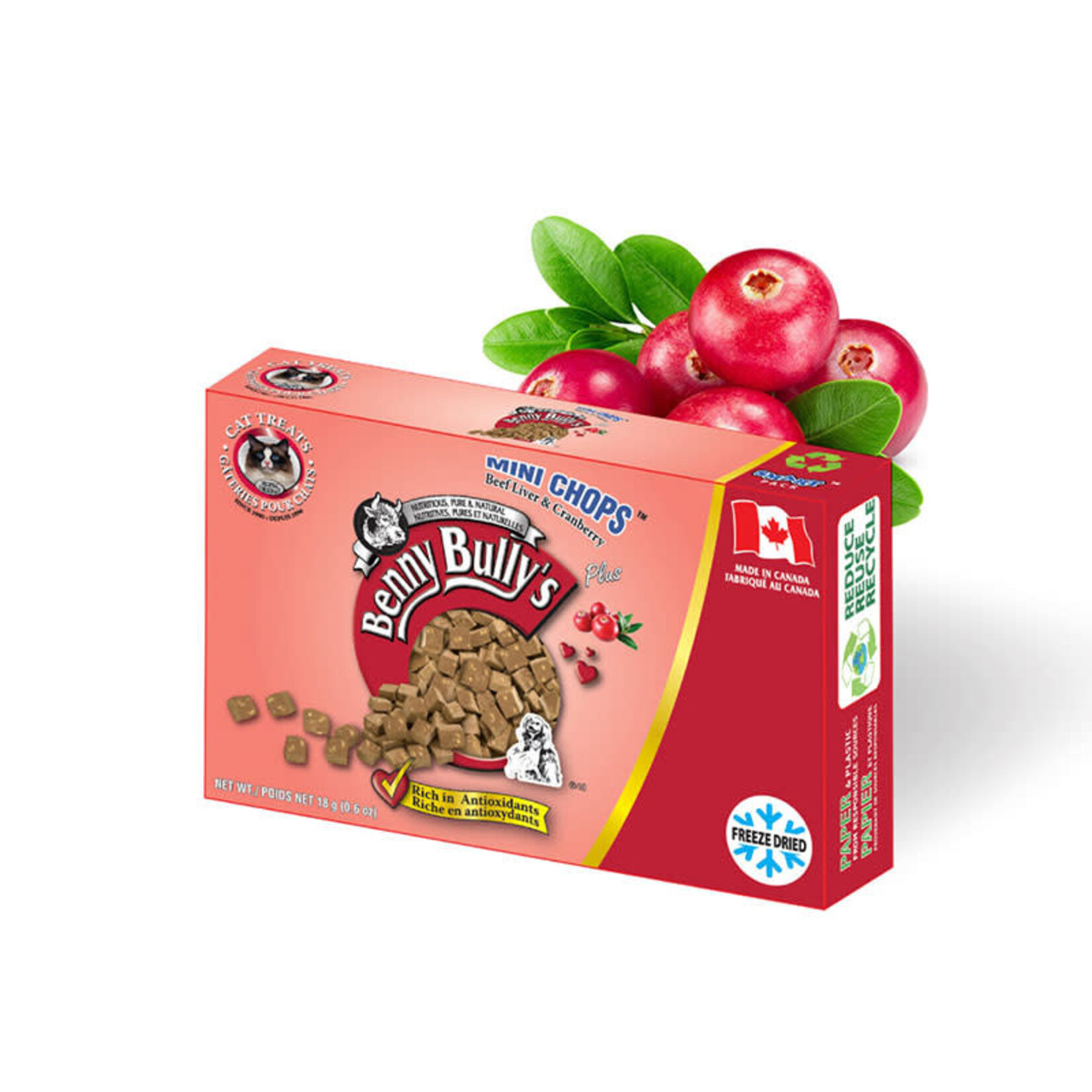 Benny Bully's - Smart Packs Mini - Beef Liver & Cranberry - 18g