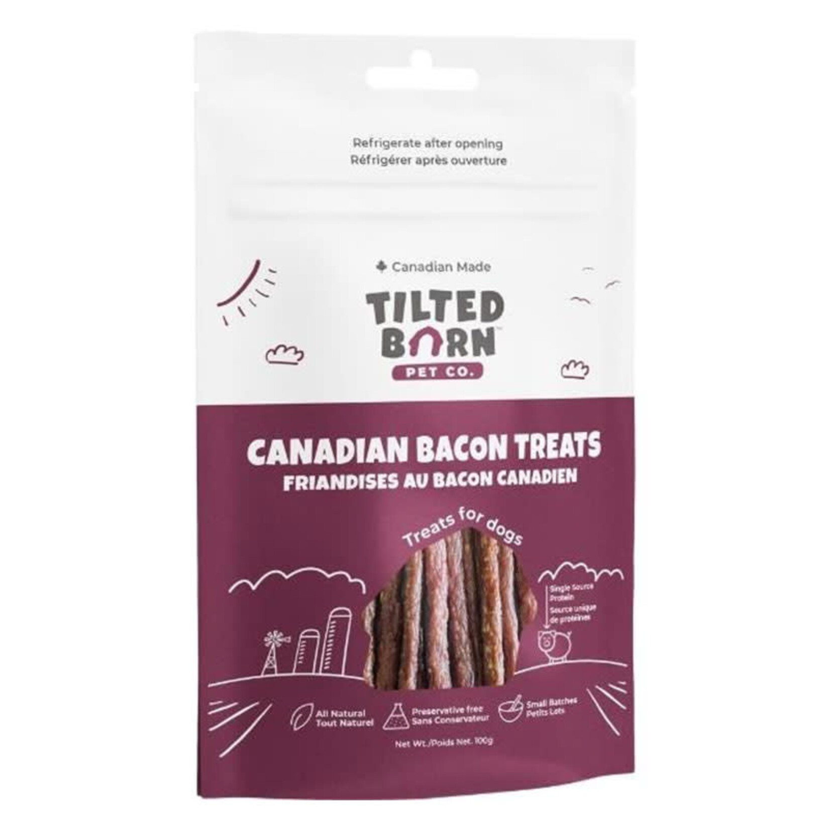 Tilted Barn - Canadian Bacon Treats - 100g