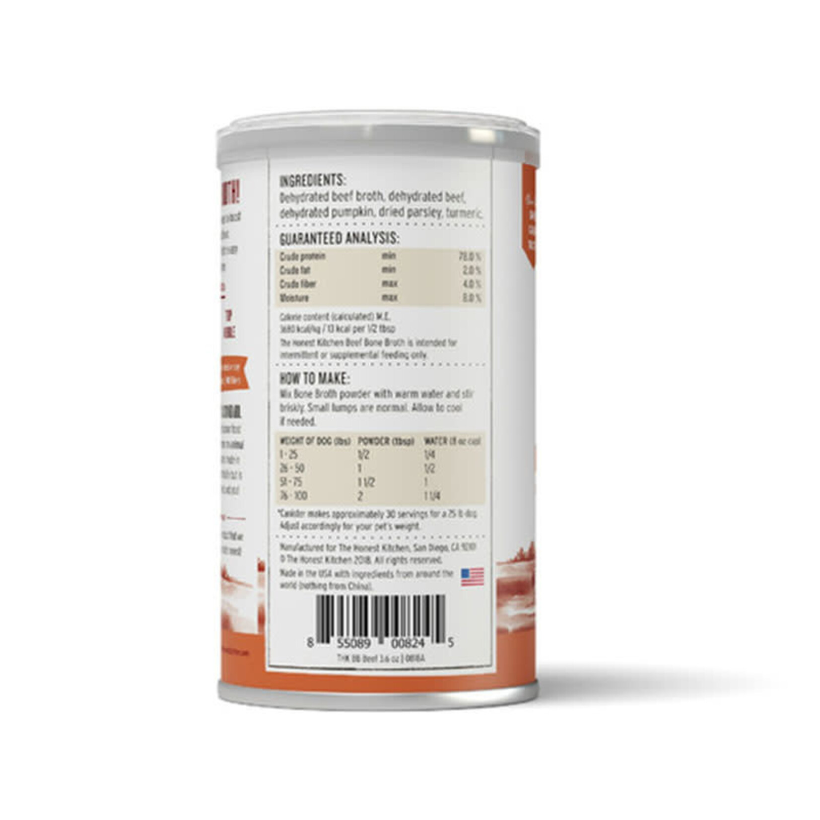 Honest Kitchen Honest Kitchen - Daily Booster - Bouillon d'os de boeuf - 3.6oz