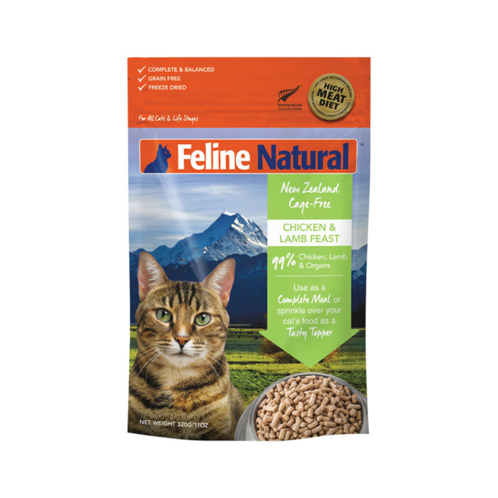 Feline Natural Feline Natural - Lyophilisé - Poulet et Agneau