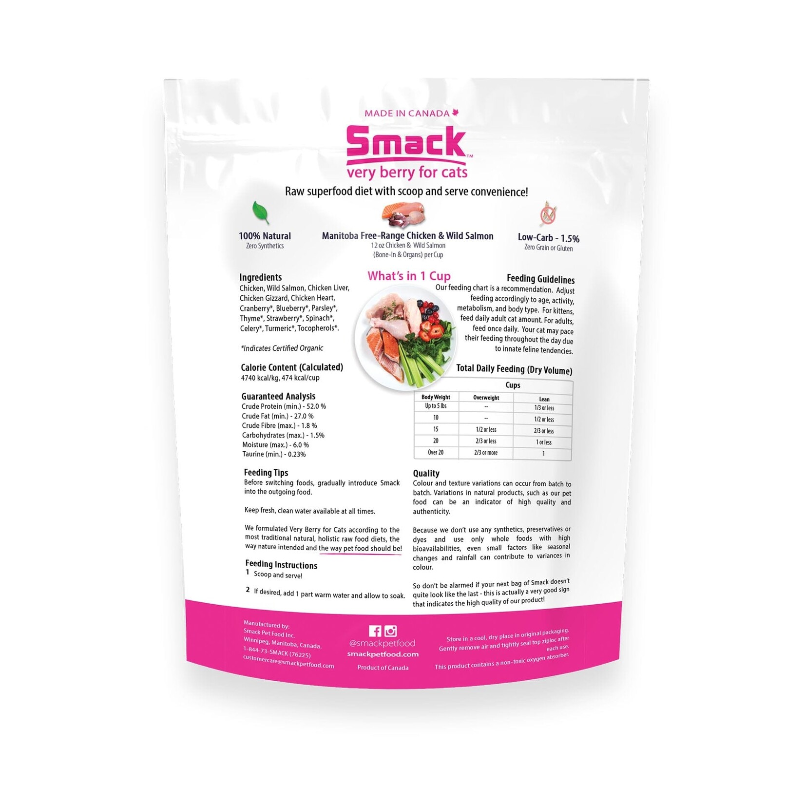 Smack Smack - Pour Chat - Poulet aux baies
