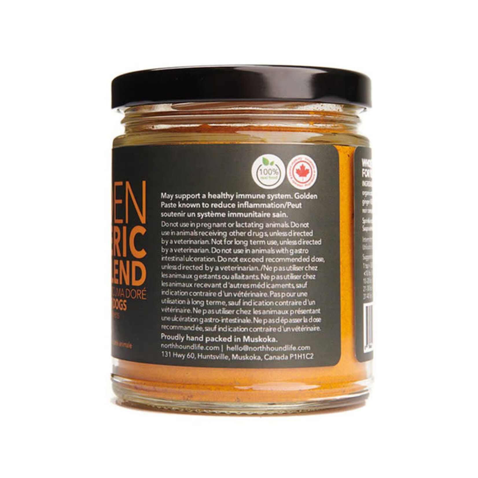 North Hound Life North Hound Life - Curcuma doré et noix de coco bio - 125g