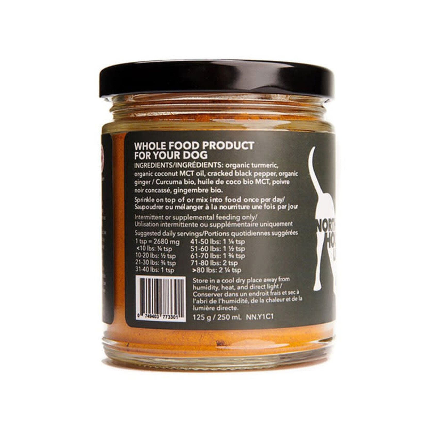North Hound Life North Hound Life - Curcuma doré et noix de coco bio - 125g