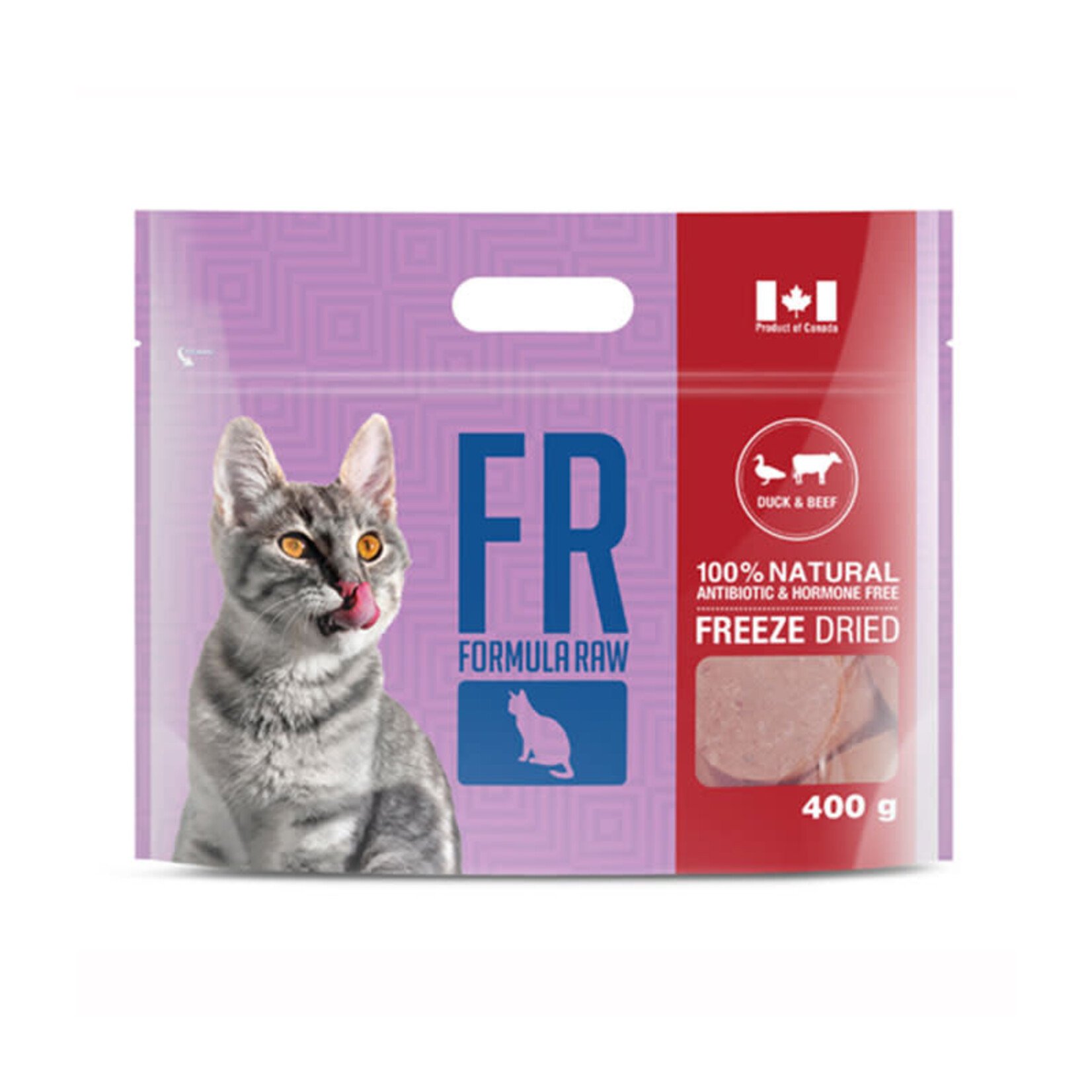 Formula Raw Formula Raw - Nourriture lyophilisée pour chats - Canard et bœuf - 400 g