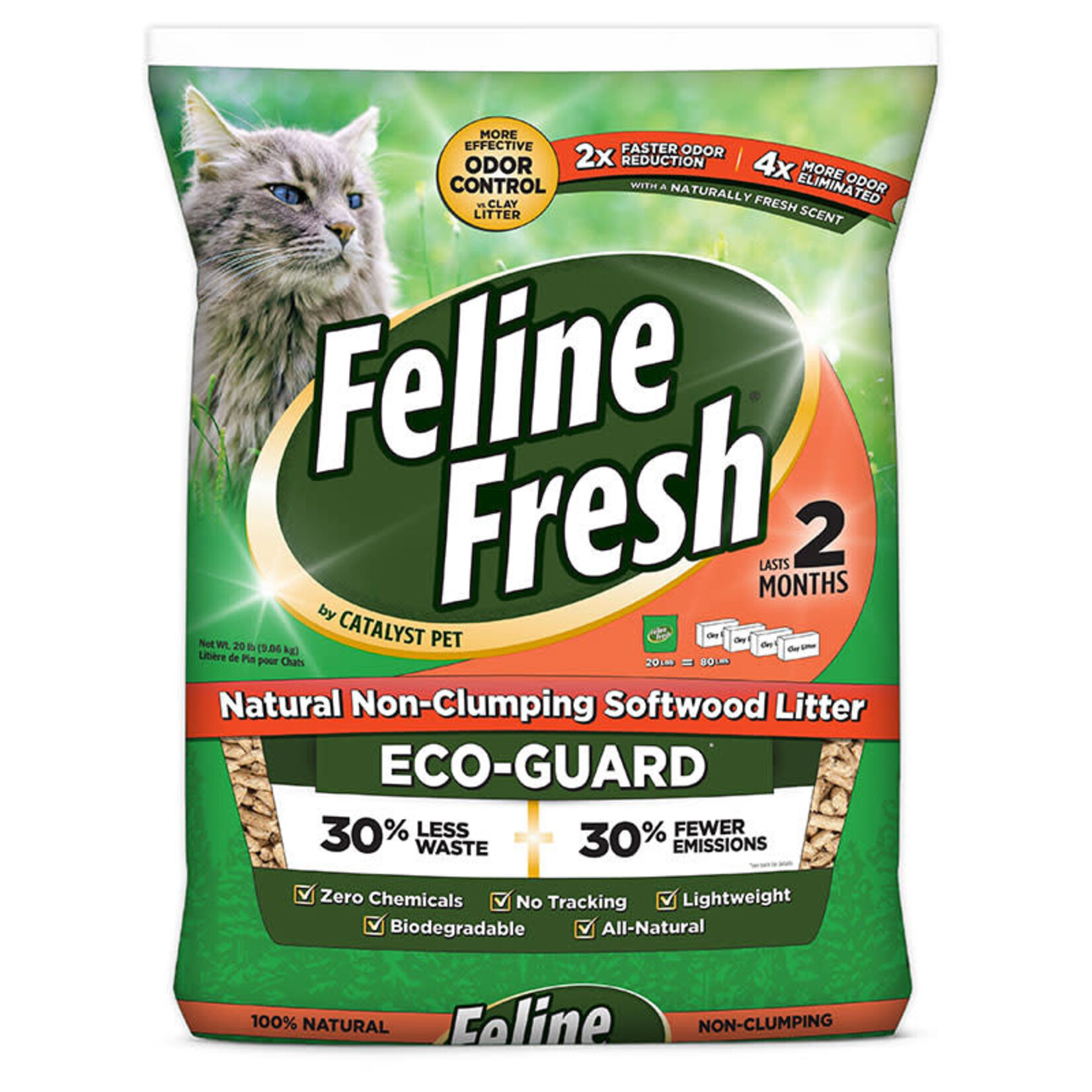 Feline Fresh - Wood Pellet Litter - 20lbs