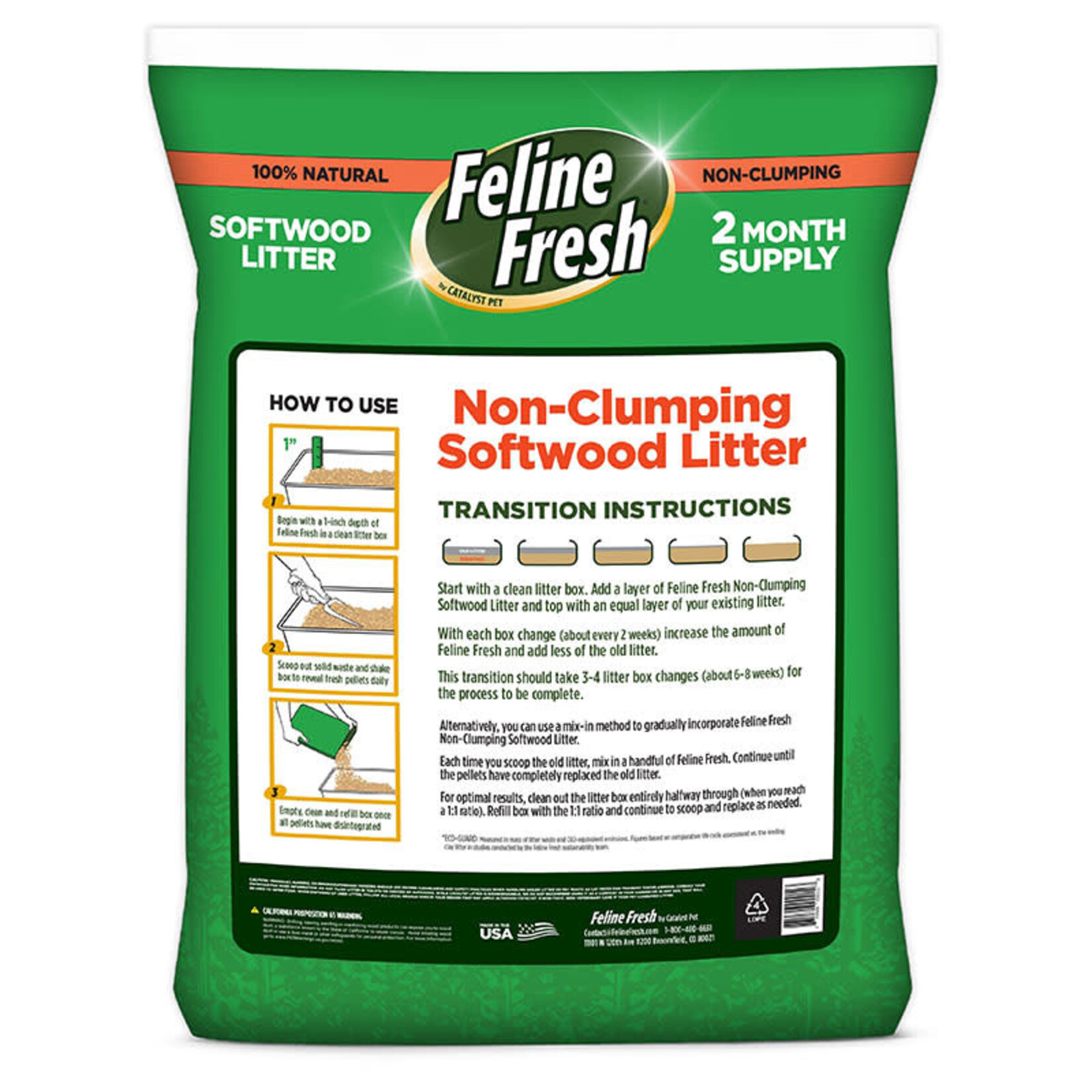 Feline Fresh - Wood Pellet Litter - 20lbs