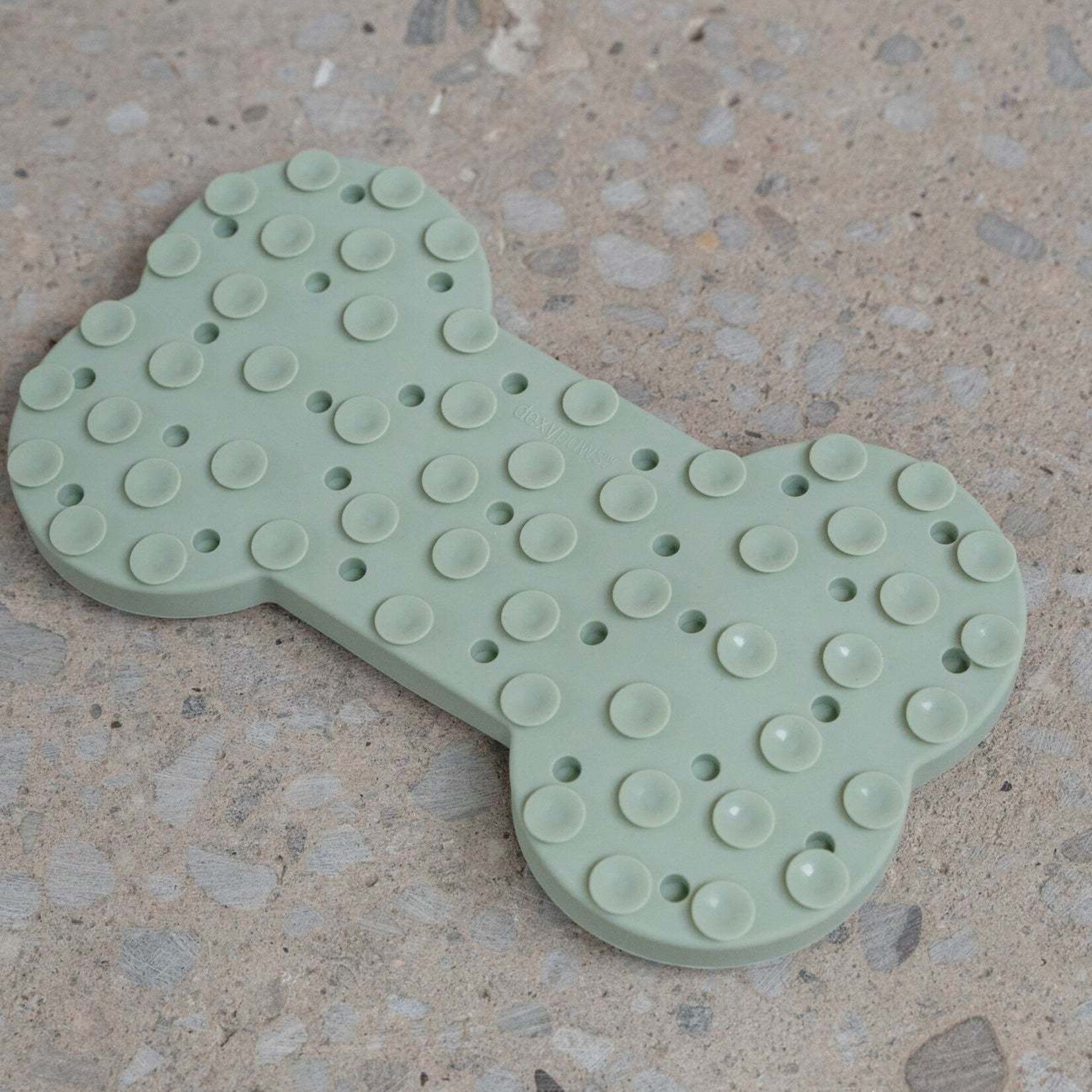 Dexypaws Dexypaws - Dog Bone Enrichment Snuffle Mat - Sage Green
