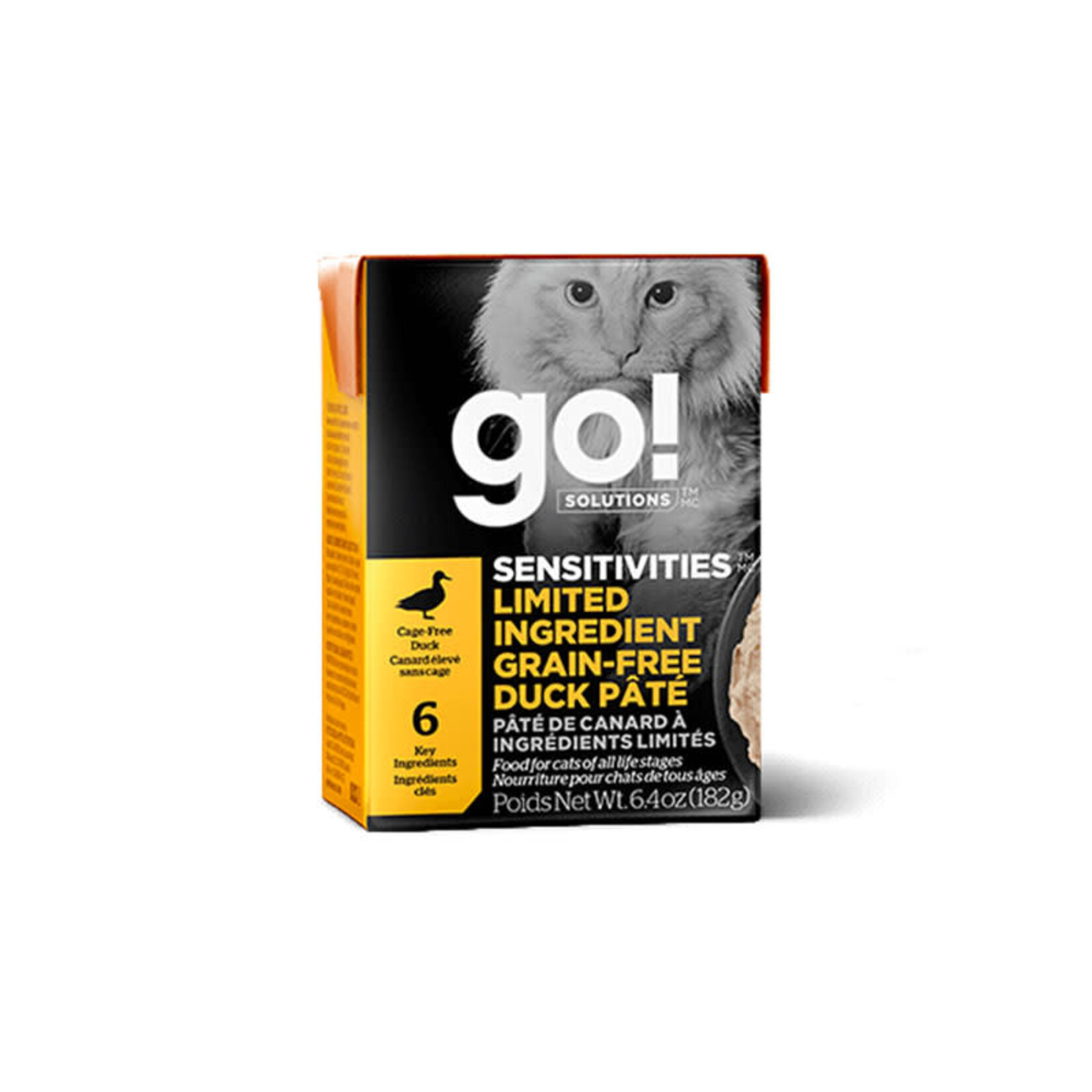 Petcurean Go! - Pour chat - Sensitivities - Pâté de canard - 6.4oz