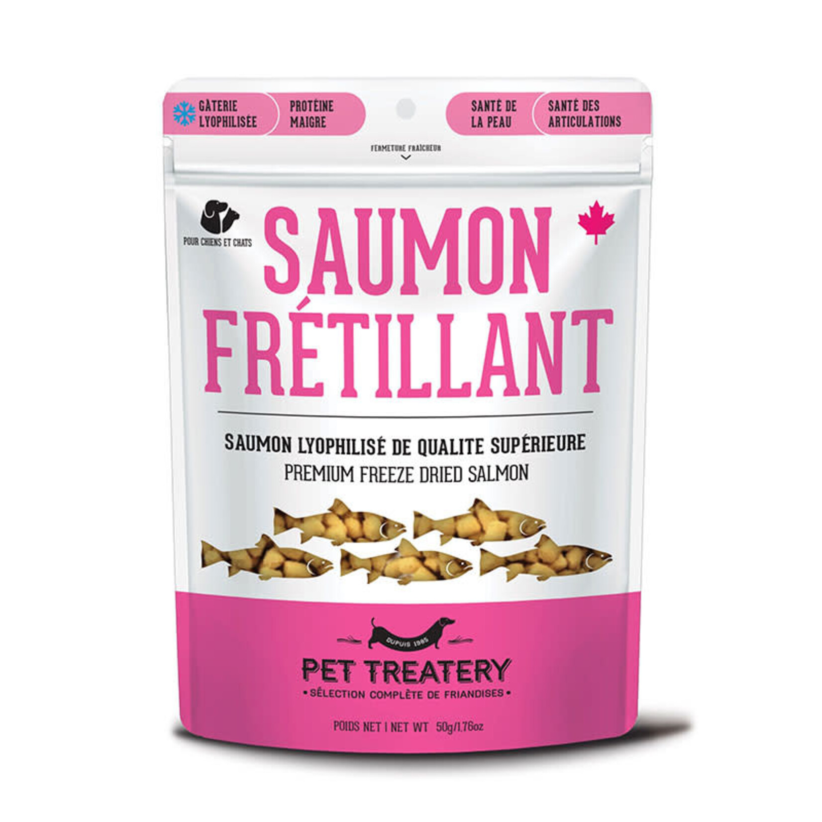 Granville Island - Friandises au saumon lyophilisé pour chiens et chats - 50g