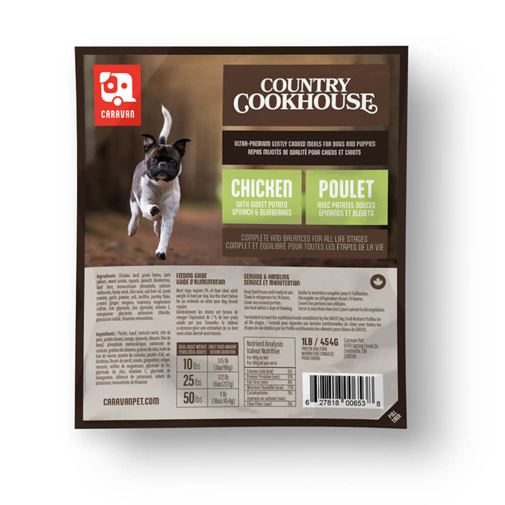 Big Country Raw Caravan - Country Cookhouse - Chicken - 1lb