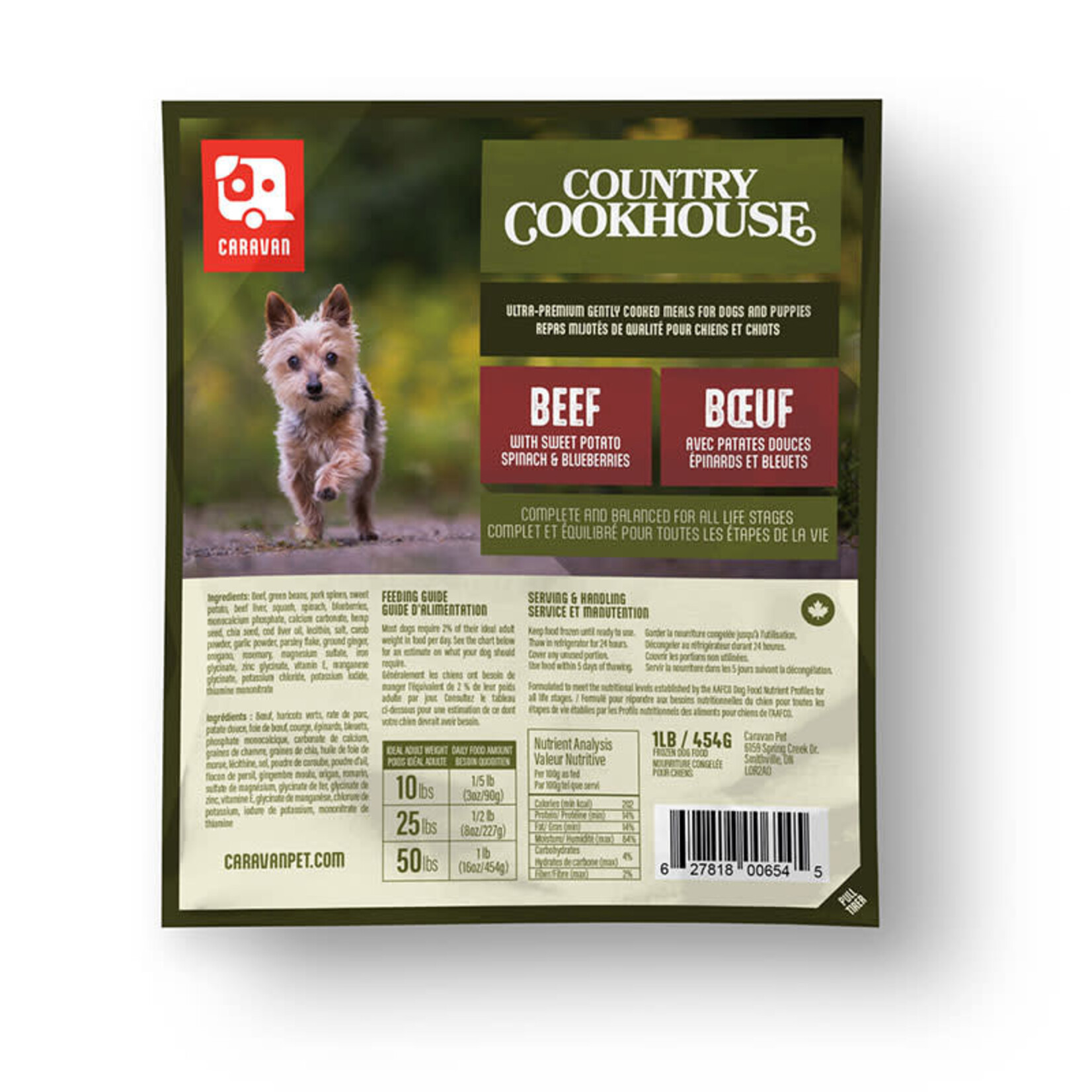 Big Country Raw Caravan - Country Cookhouse - Boeuf - 1lb