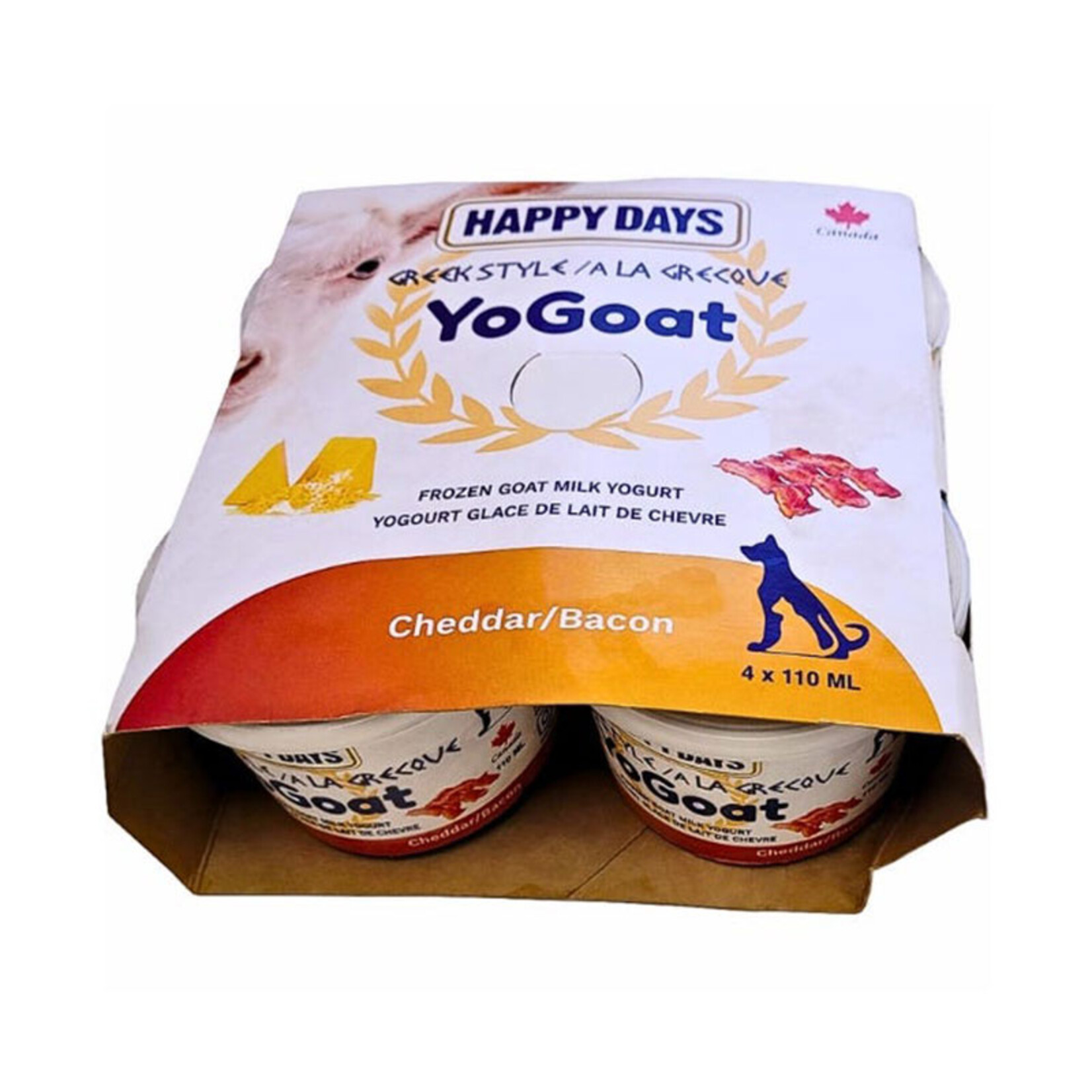 Happy Days - YoGoat - Yogourt grec glacé au cheddar et bacon