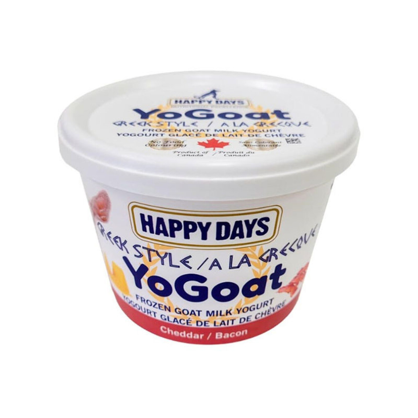 Happy Days - YoGoat - Yogourt grec glacé au cheddar et bacon