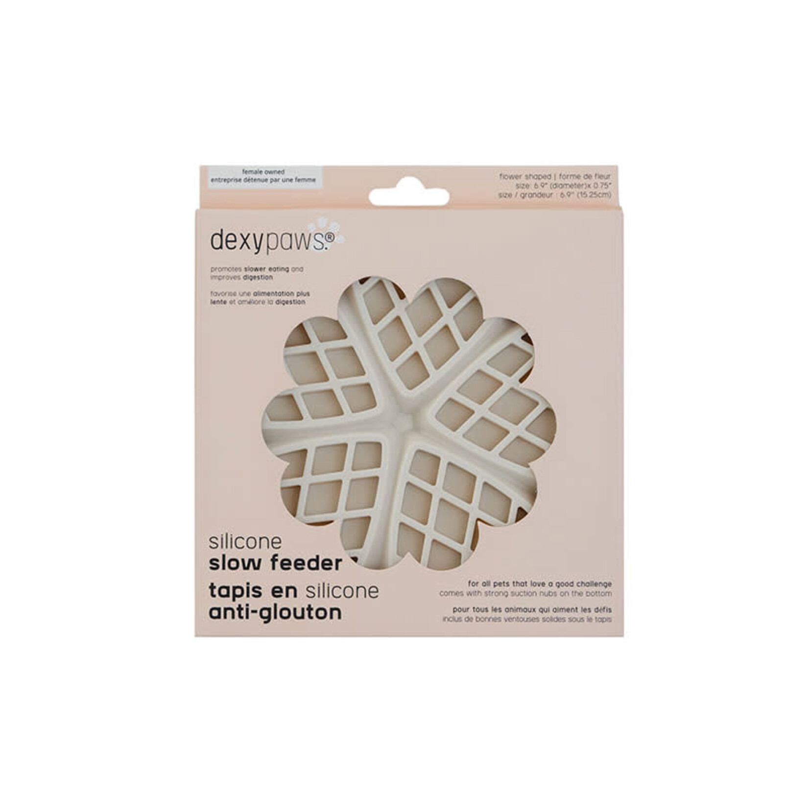 Dexypaws Dexypaws - Tapis De Léchage En Silicone "cache-cache" à Alimentation Lente - Coeurs, Crème Au Beurre