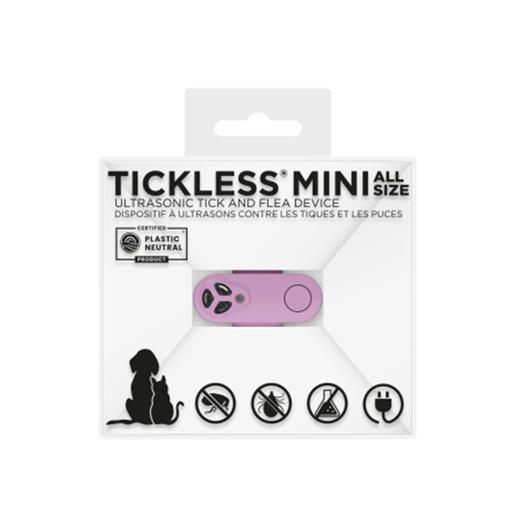 Tickless Tickless - Mini répulsif ultrasonique rechargeable contre les tiques et les puces