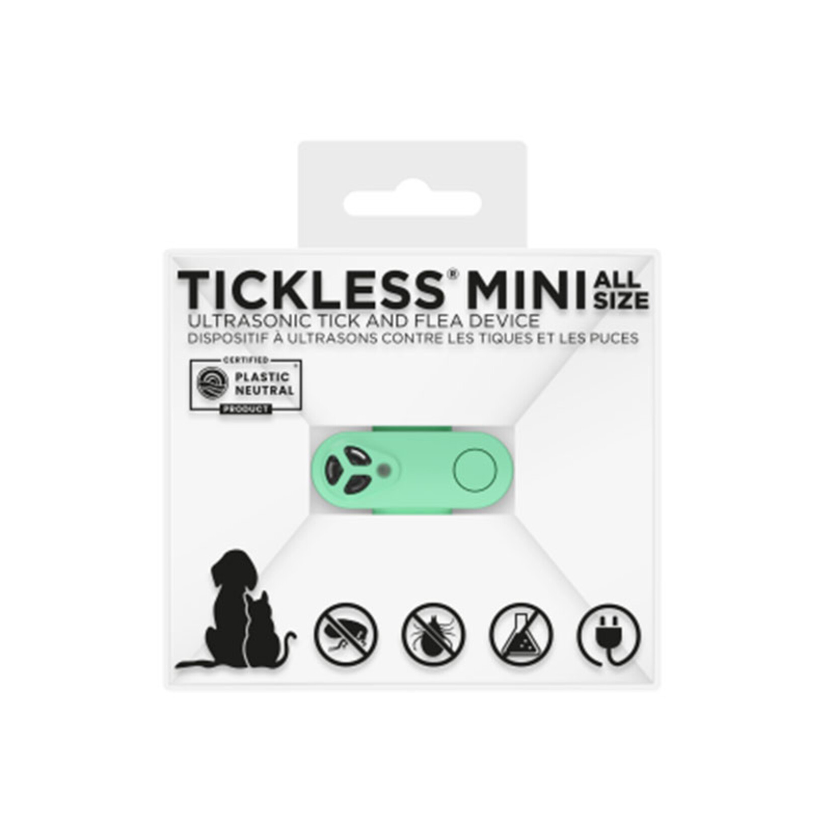 Tickless Tickless - Mini répulsif ultrasonique rechargeable contre les tiques et les puces